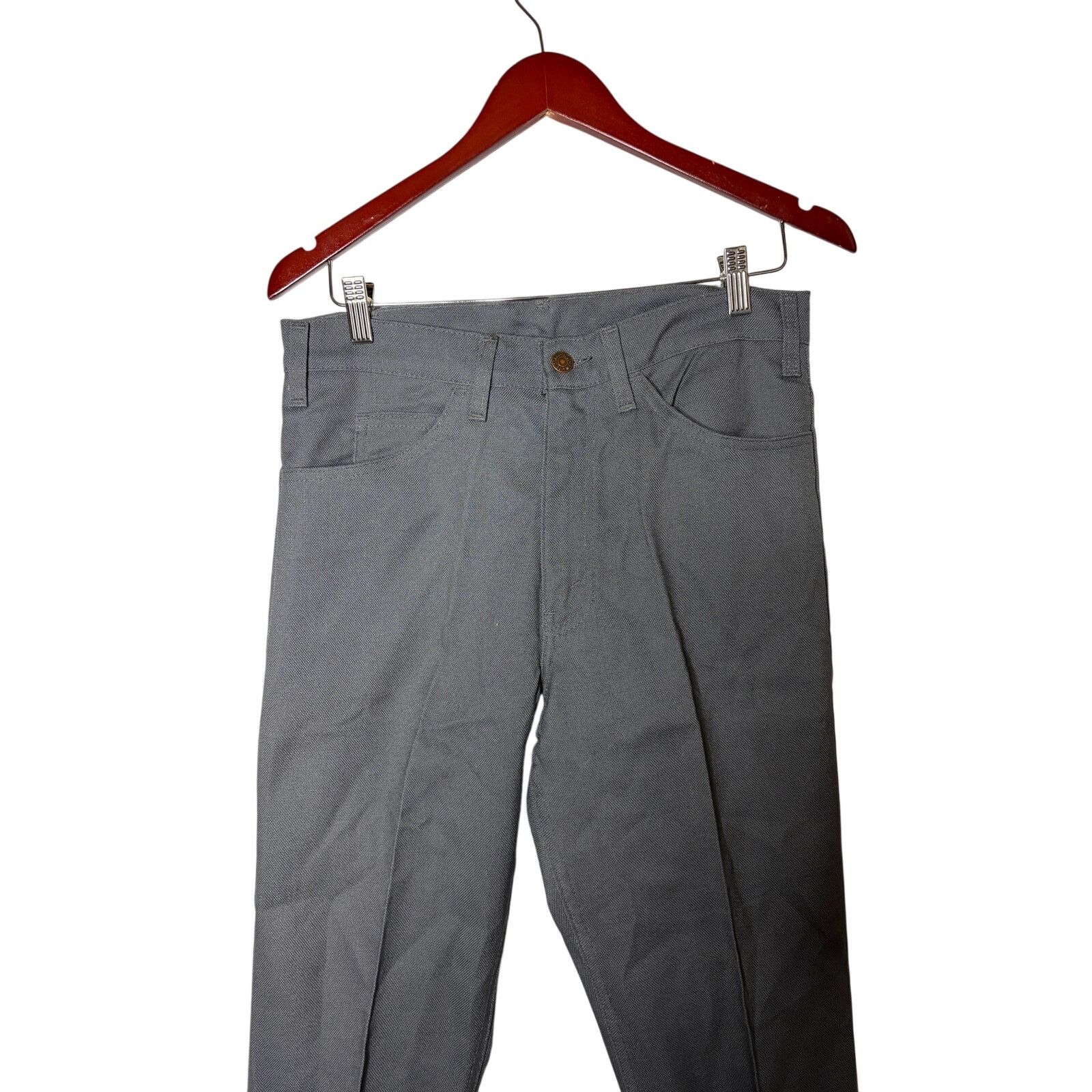 Levi's Vintage 70s Levi’s Sta-Prest Grey Dress Retro Pants 32x30 Size US 32 / EU 48 - 5 Thumbnail