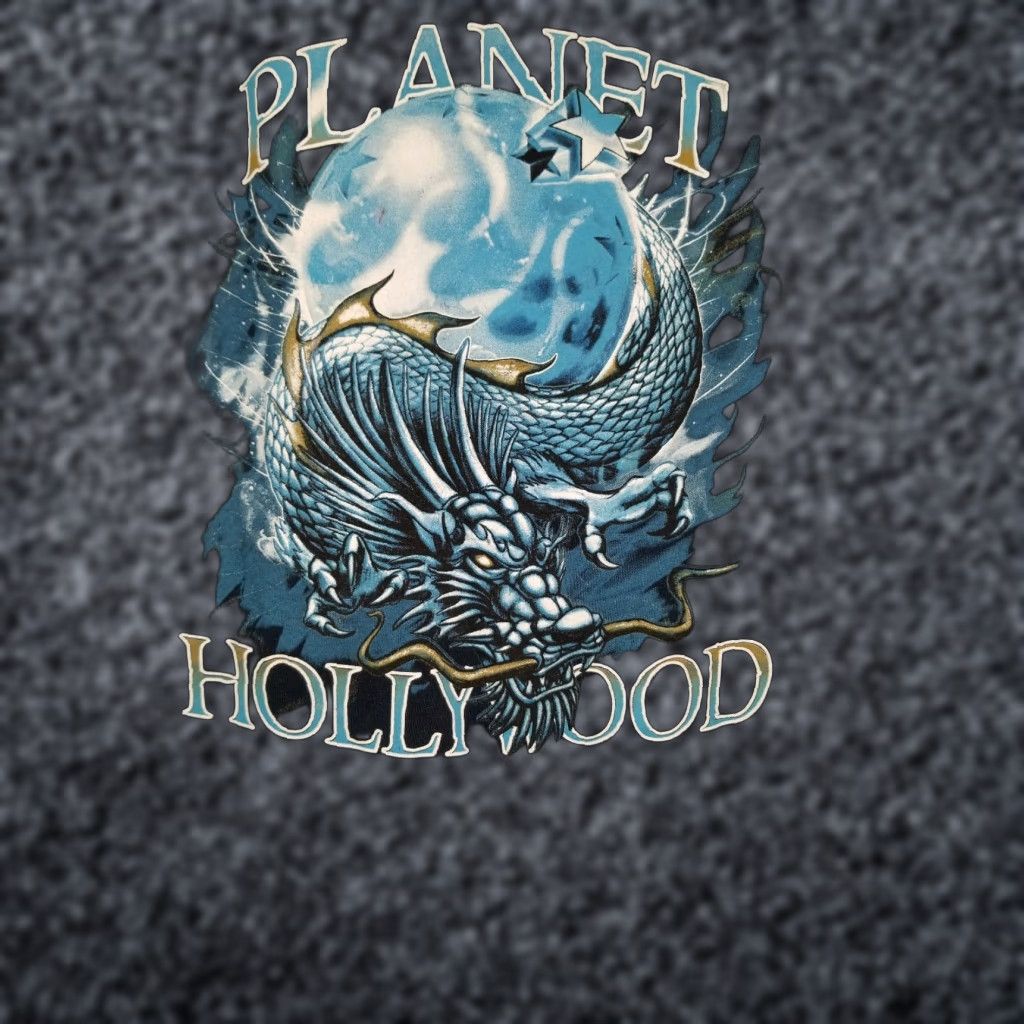 Planet Hollywood VINTAGE Planet Hollywood Dragon T Shirt 90s Mens M Orlando Florida Logo Crew Neck Blue 100% Cotton Graphic Tee Short Sleeve Shirt Mens Size US M / EU 48-50 / 2 - 1 Thumbnail