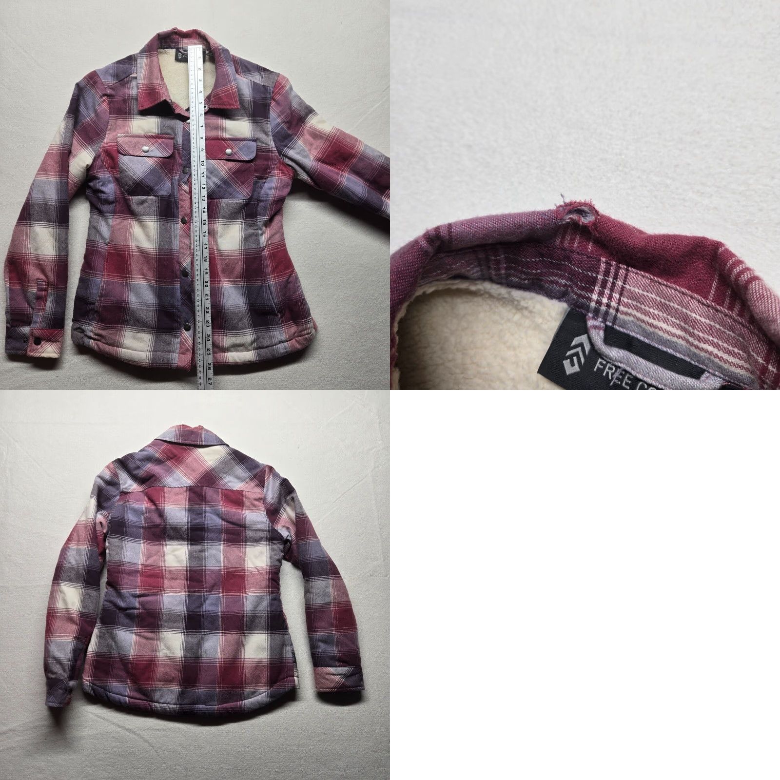 Free Country FREE COUNTRY Jacket Mens Adirondack Flannel Insulated Snap Red Size S Plaid Short Description Size US S / EU 44-46 / 1 - 8 Thumbnail
