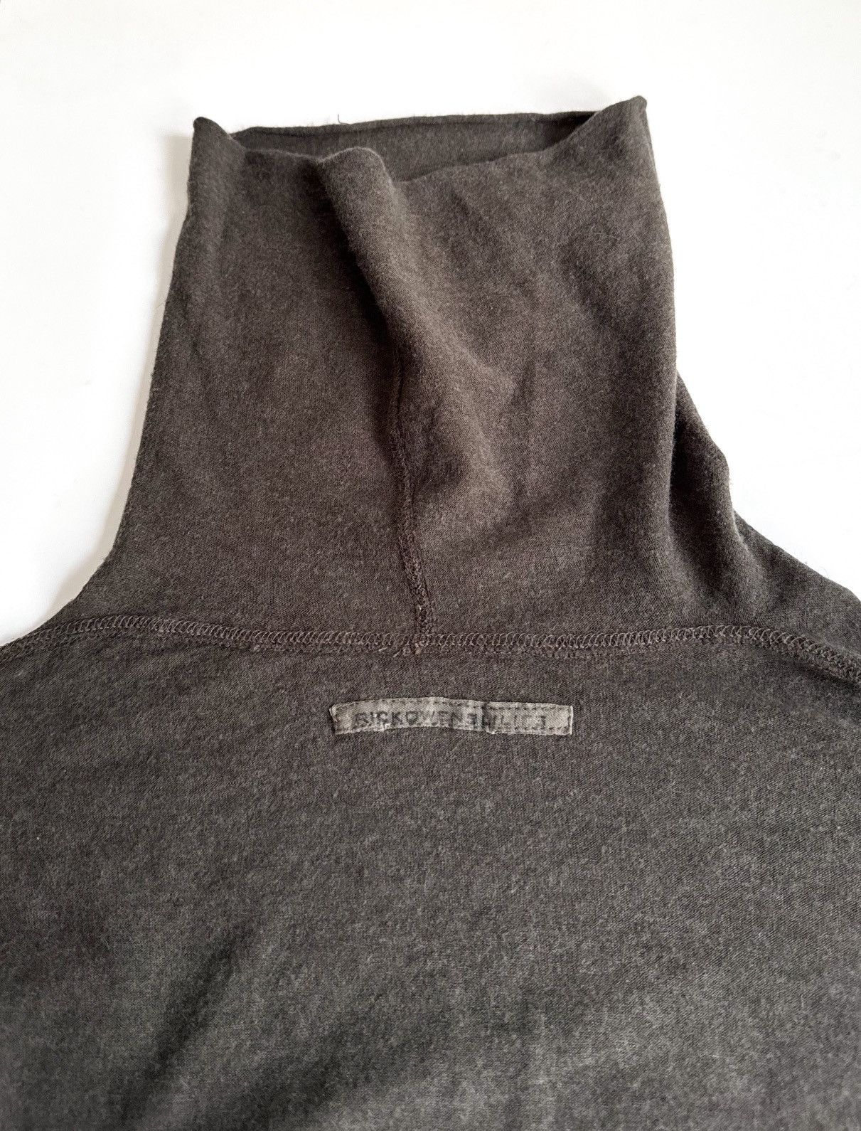 Rick Owens Rick Owens asymmetric column midi dress knitted khaki-gray Size S / US 4 / IT 40 - 5 Thumbnail