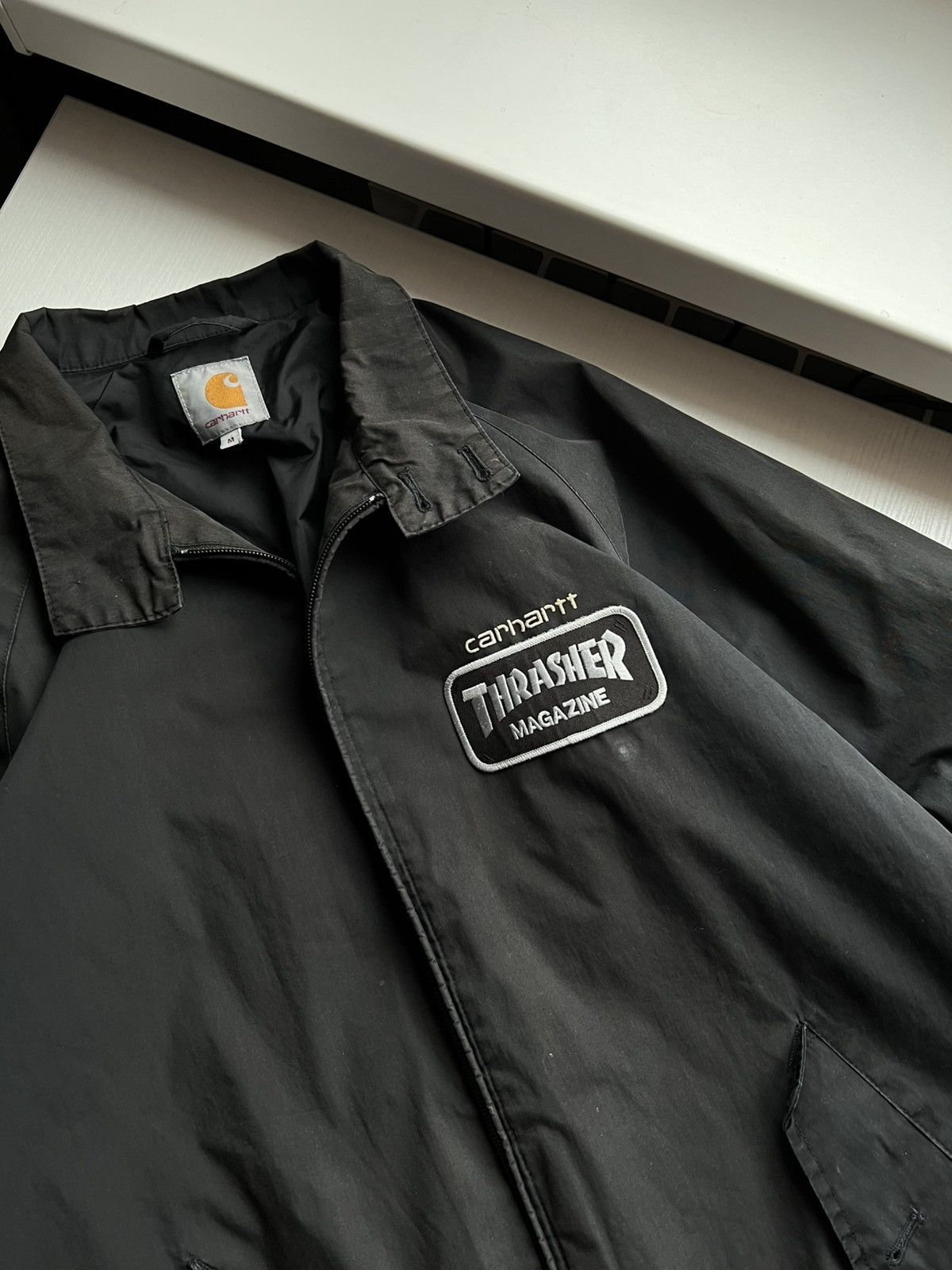 Carhartt × Vintage Carhartt Vintage Rude Jacket Washed Distressed Trasher logo Size US M / EU 48-50 / 2 - 2 Thumbnail
