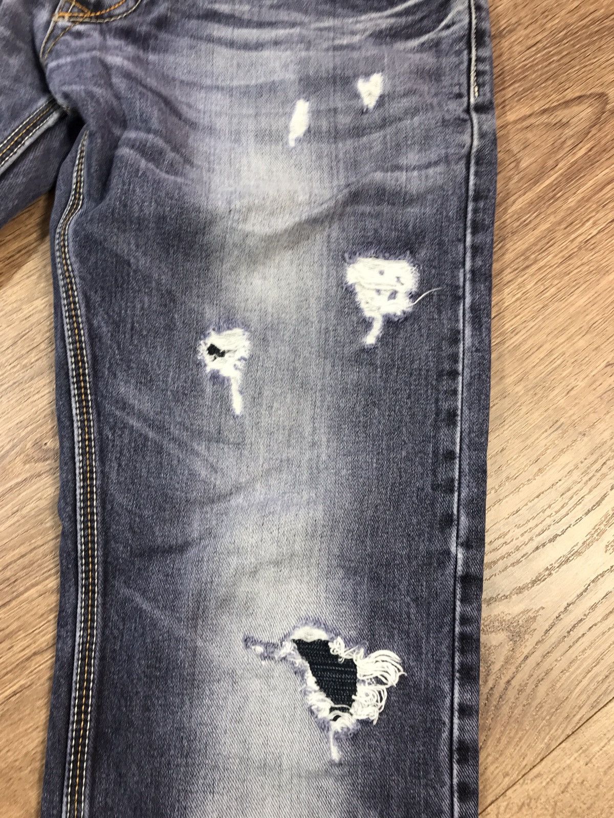 Japanese Brand × Vintage Vintage Distressed Denim Pants Dont Panic Size US 32 / EU 48 - 5 Thumbnail