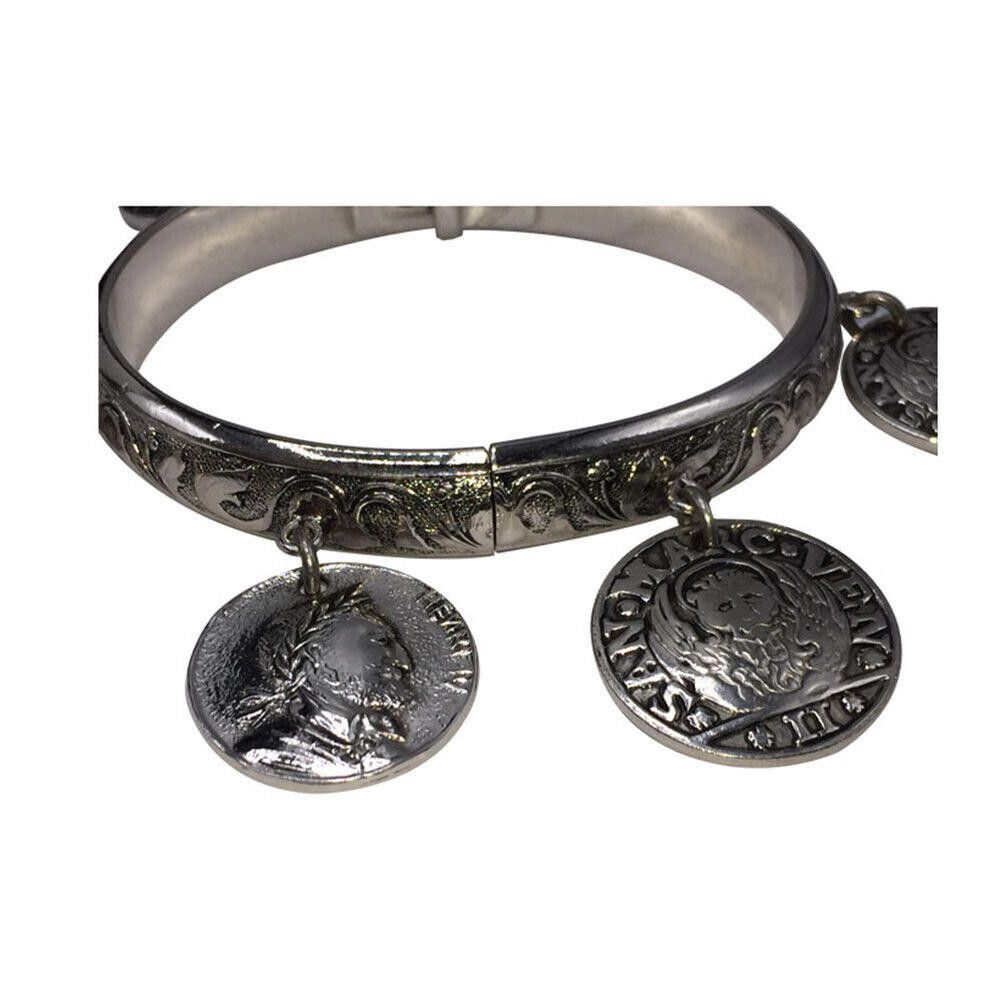 Designer Whiting and Davis Coin Dangle Bangle Bracelet Size ONE SIZE - 3 Thumbnail