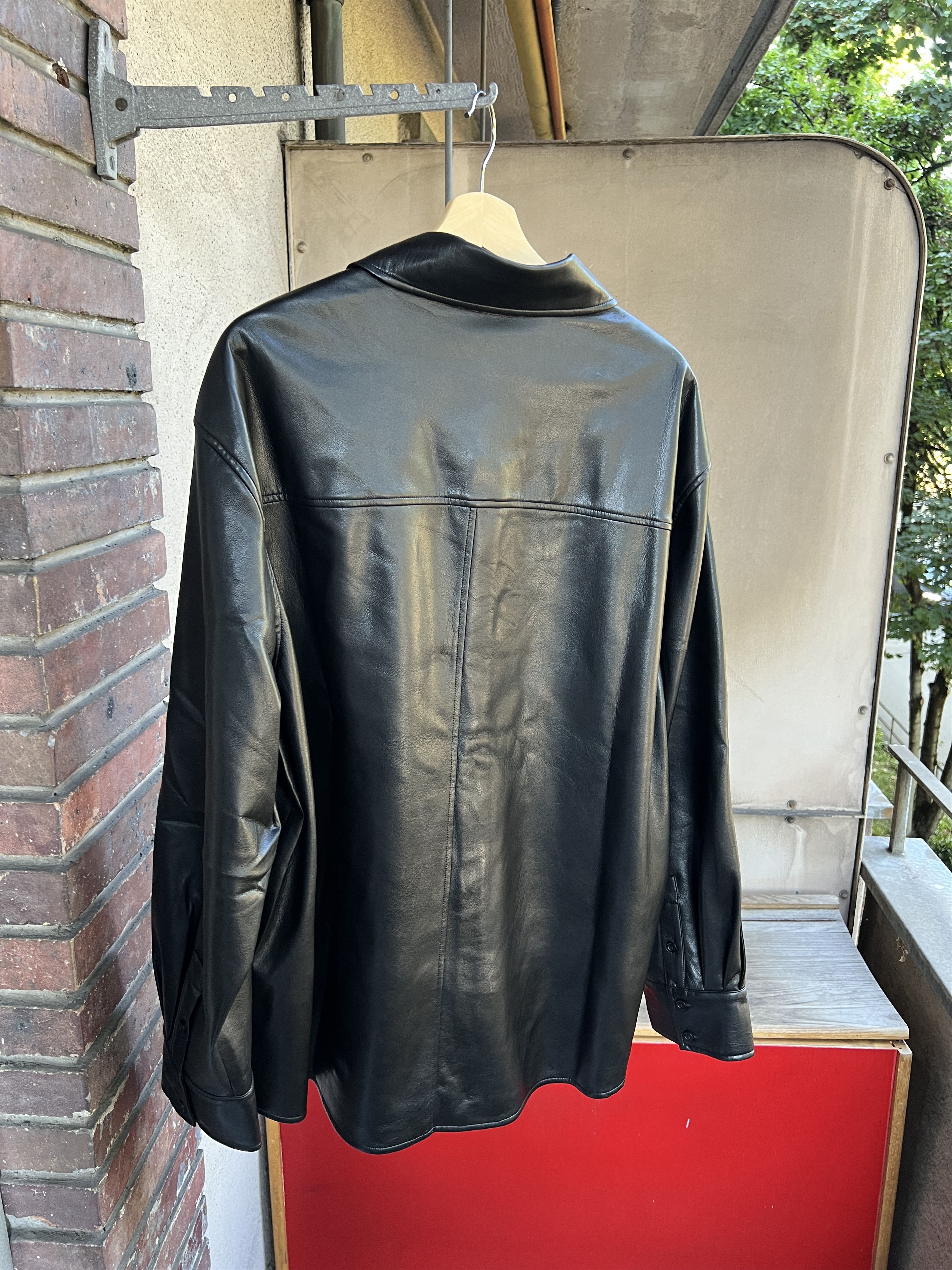 CHENPENG CHEN PENG Faux Leather Shirt Size US L / EU 52-54 / 3 - 7 Thumbnail