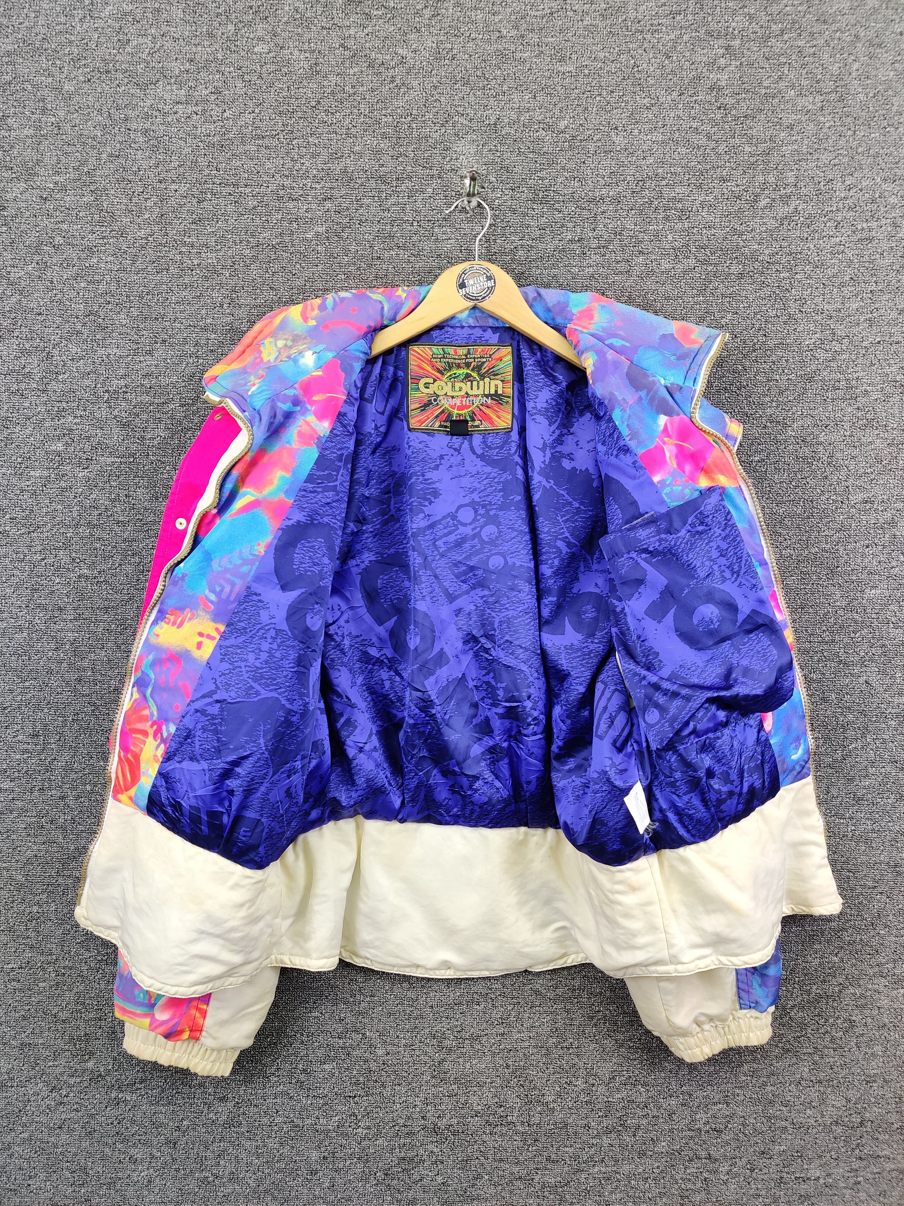 Goldwin Vintage Goldwin Floral Ski Bomber Jacket Nice Design Size US L / EU 52-54 / 3 - 9 Thumbnail