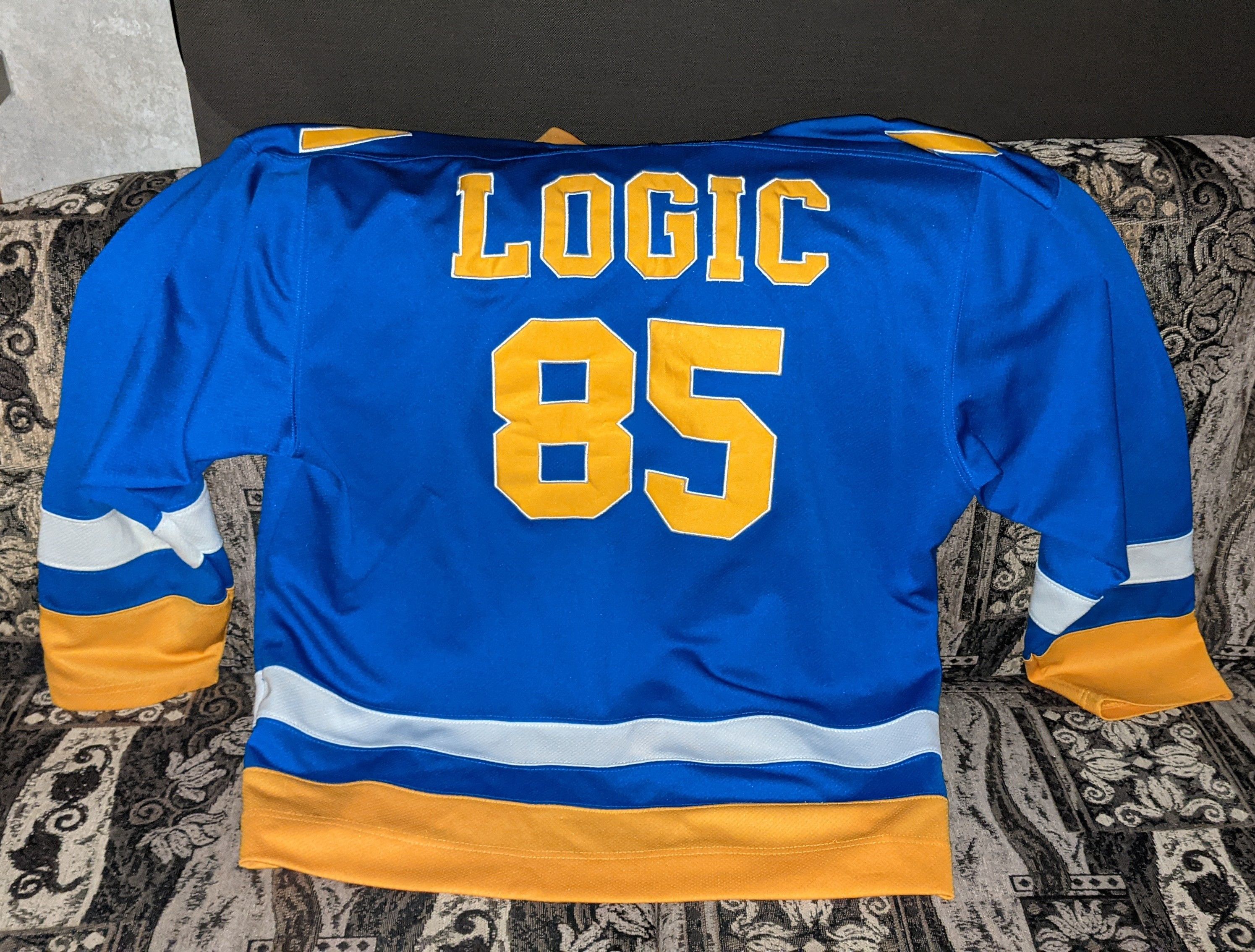 Logic Logic EVERYBODY Hockey Jersey Blue/Yellow Size US L / EU 52-54 / 3 - 2 Thumbnail
