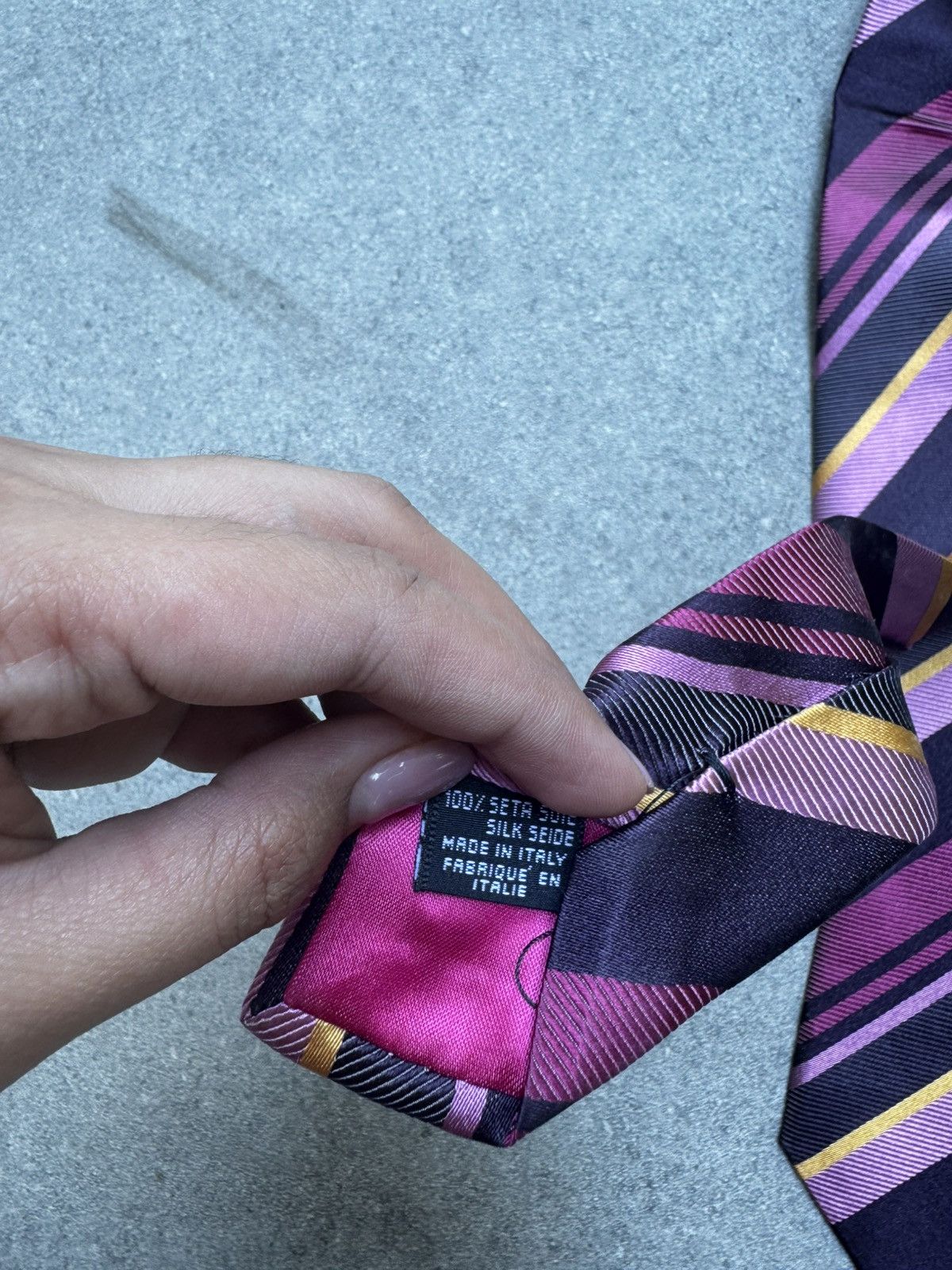 Kenzo Kenzo Striped Silk Tie Size ONE SIZE - 7 Thumbnail