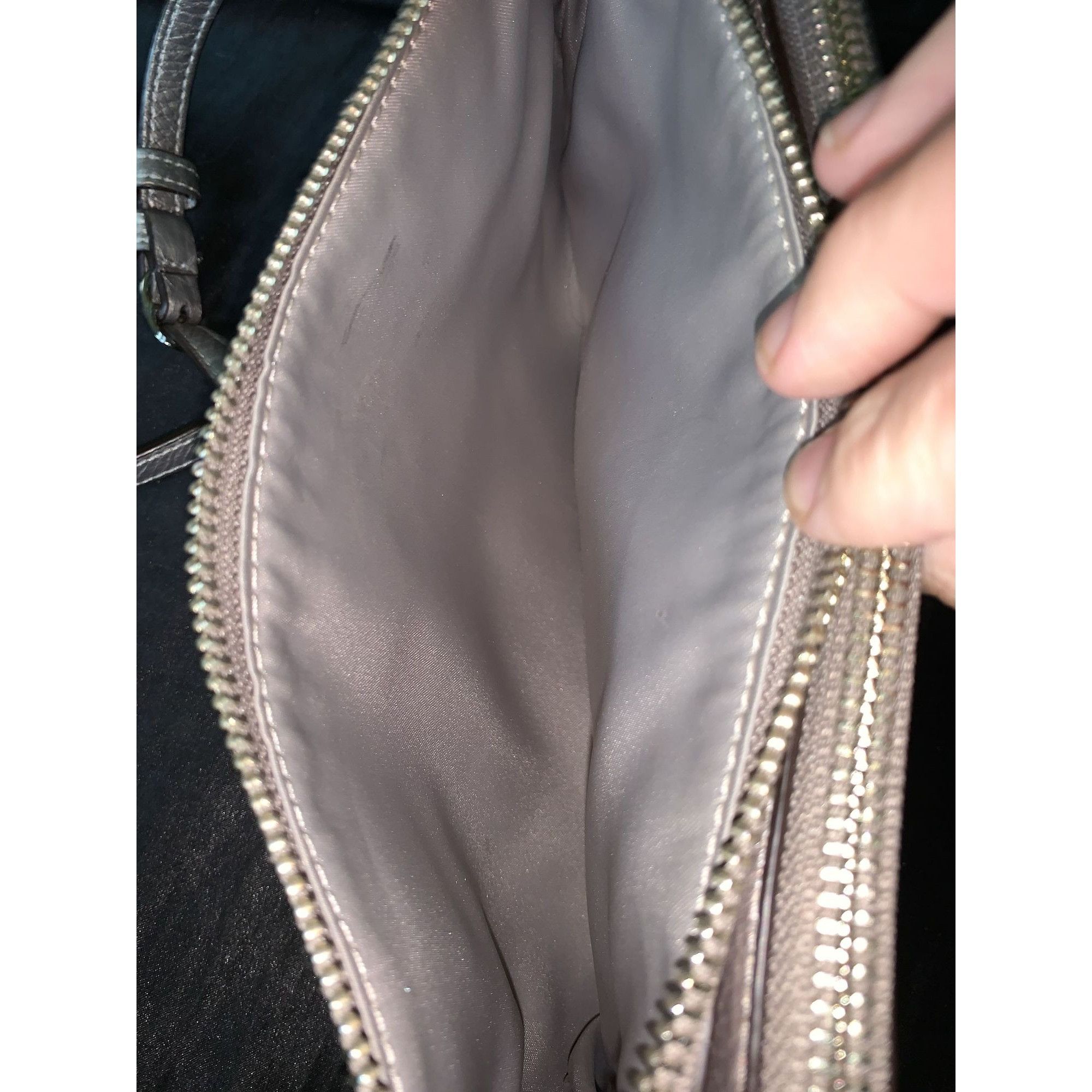 Coach Coach Metallic Tan Pebbled Crossbody EUC Size ONE SIZE - 3 Thumbnail