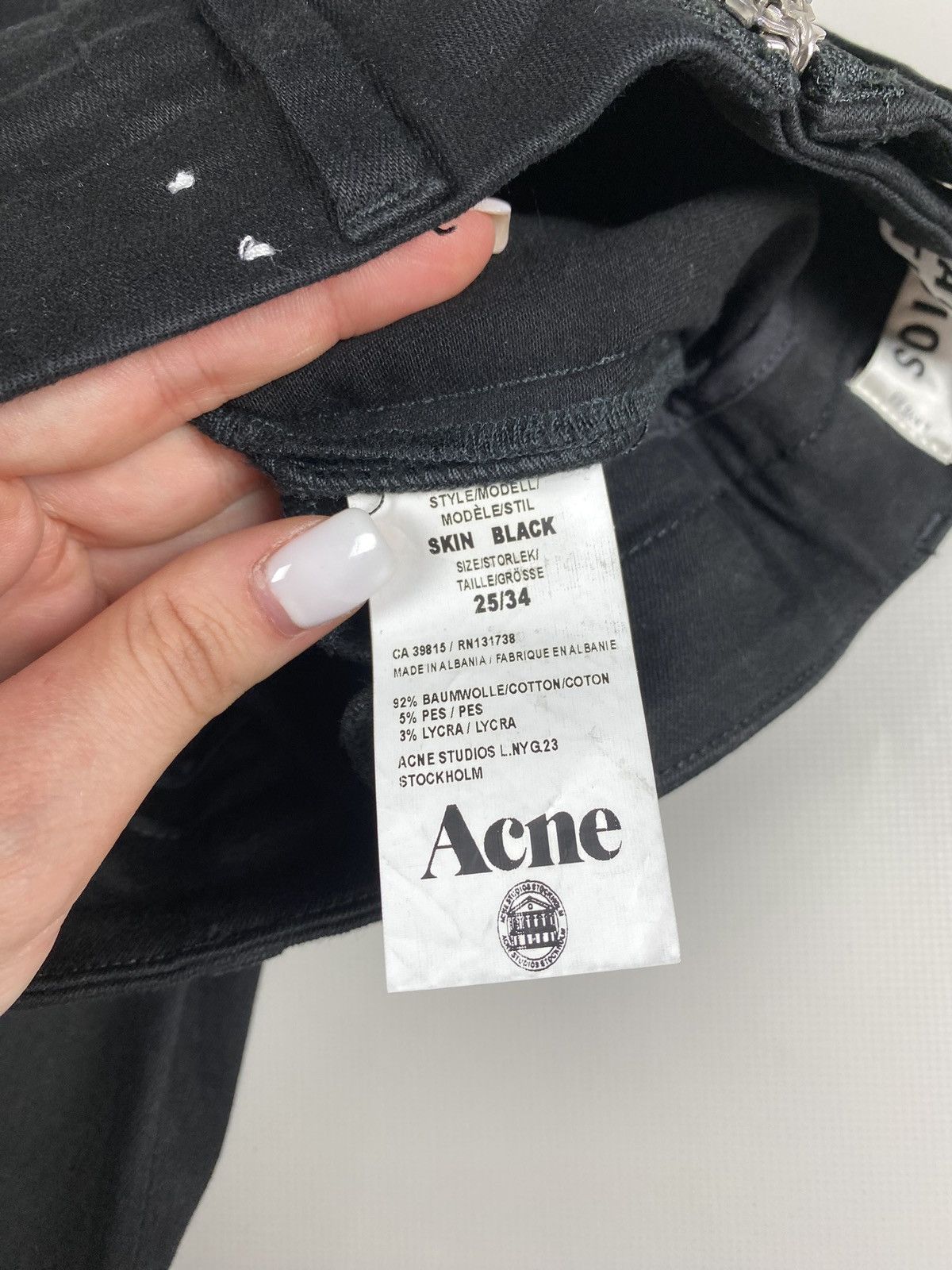 Acne Studios Acne Studios Skin Black ladies jeans pants size 25 / 34 Size 25" / US 0 / IT 36 - 14 Thumbnail