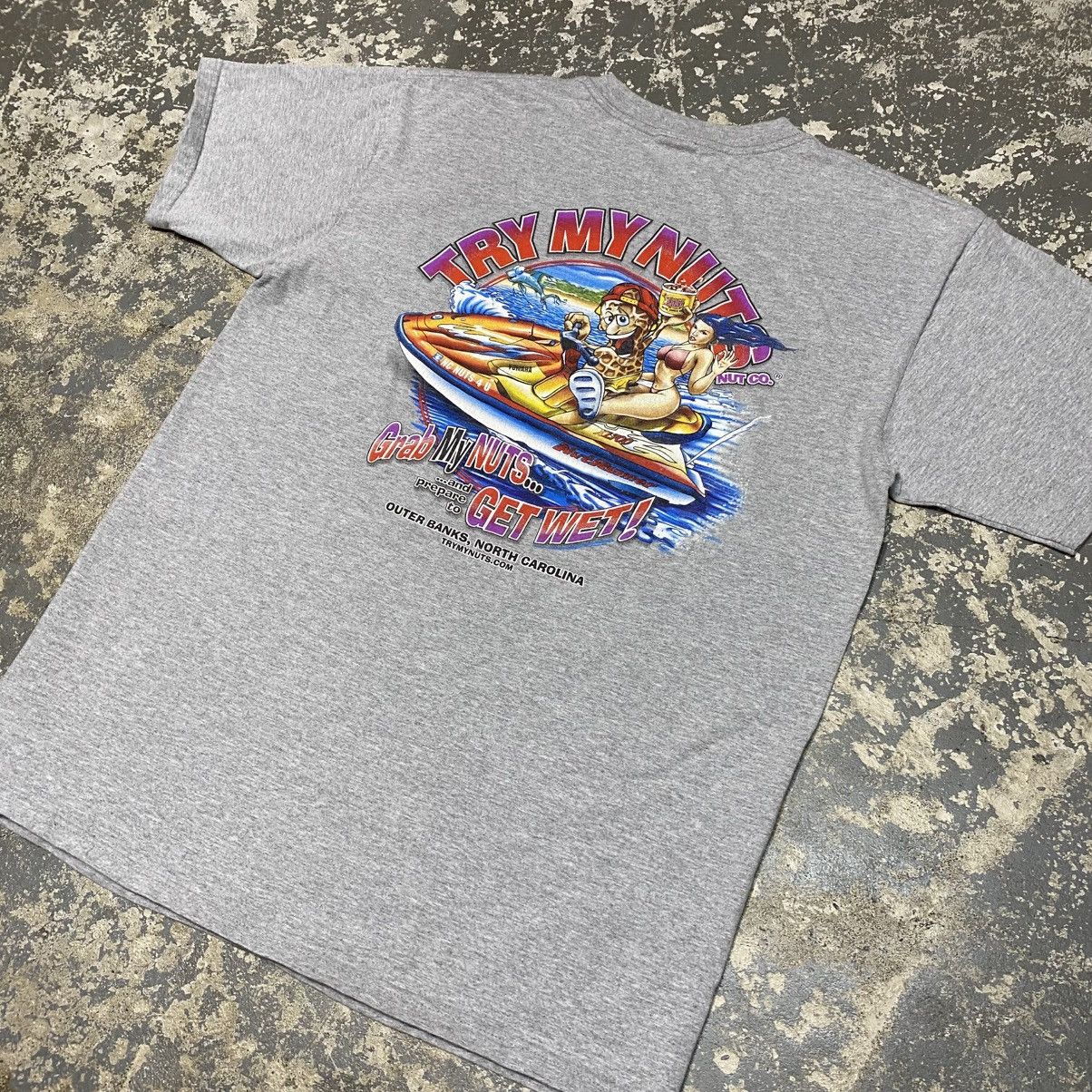 Japanese Brand × Vintage Vintage Try My Nuts Nuts Company Funny Parody Tshirt Size US L / EU 52-54 / 3 - 2 Thumbnail