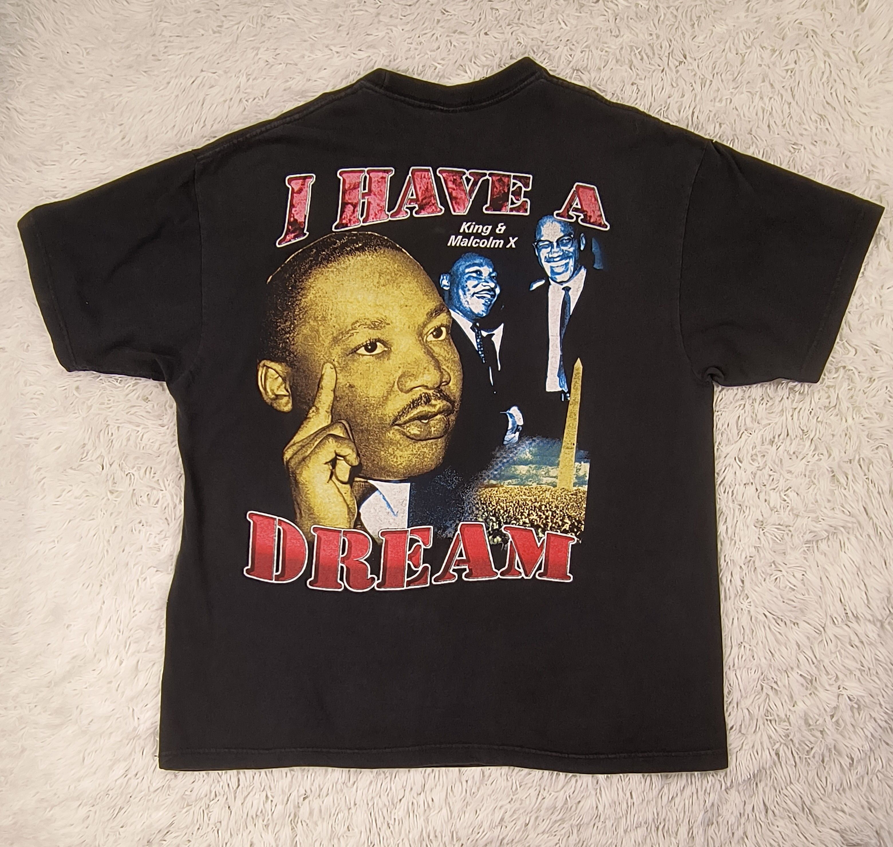 Rap Tees Vintage AOP Martin Luther King Jr. & Malcom X tee Size US XXL / EU 58 / 5 - 5 Thumbnail