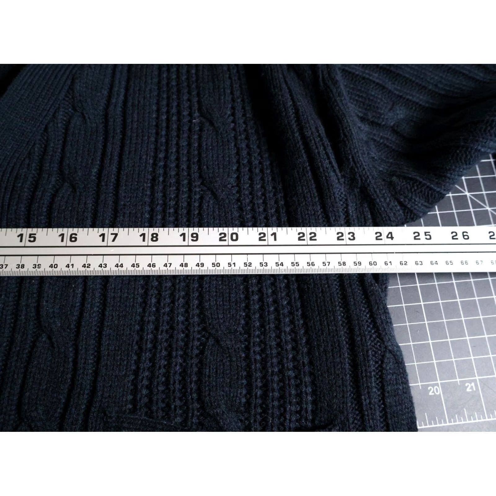 Vintage VINTAGE TownCraft Cardigan Sweater XL Black Cable-Knit Men’s 90s Preppy Buttons Striped? (Note: Unable to add new info) Size US XL / EU 56 / 4 - 6 Thumbnail