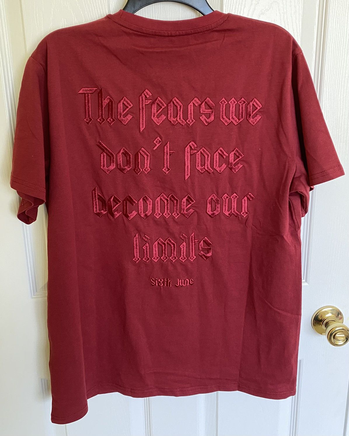 Sixth June Paris Sixth June Red Back Quote T-Shirt Men’s Size M Medium Size US M / EU 48-50 / 2 - 4 Thumbnail
