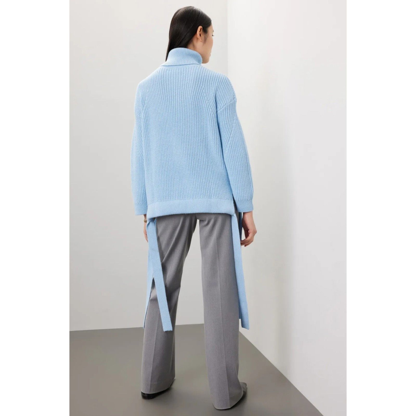 Other Jason Wu Blue Turtleneck Sweater XS Tunic Ribbed Pastel Desi Size XS / US 0-2 / IT 36-38 - 3 Thumbnail