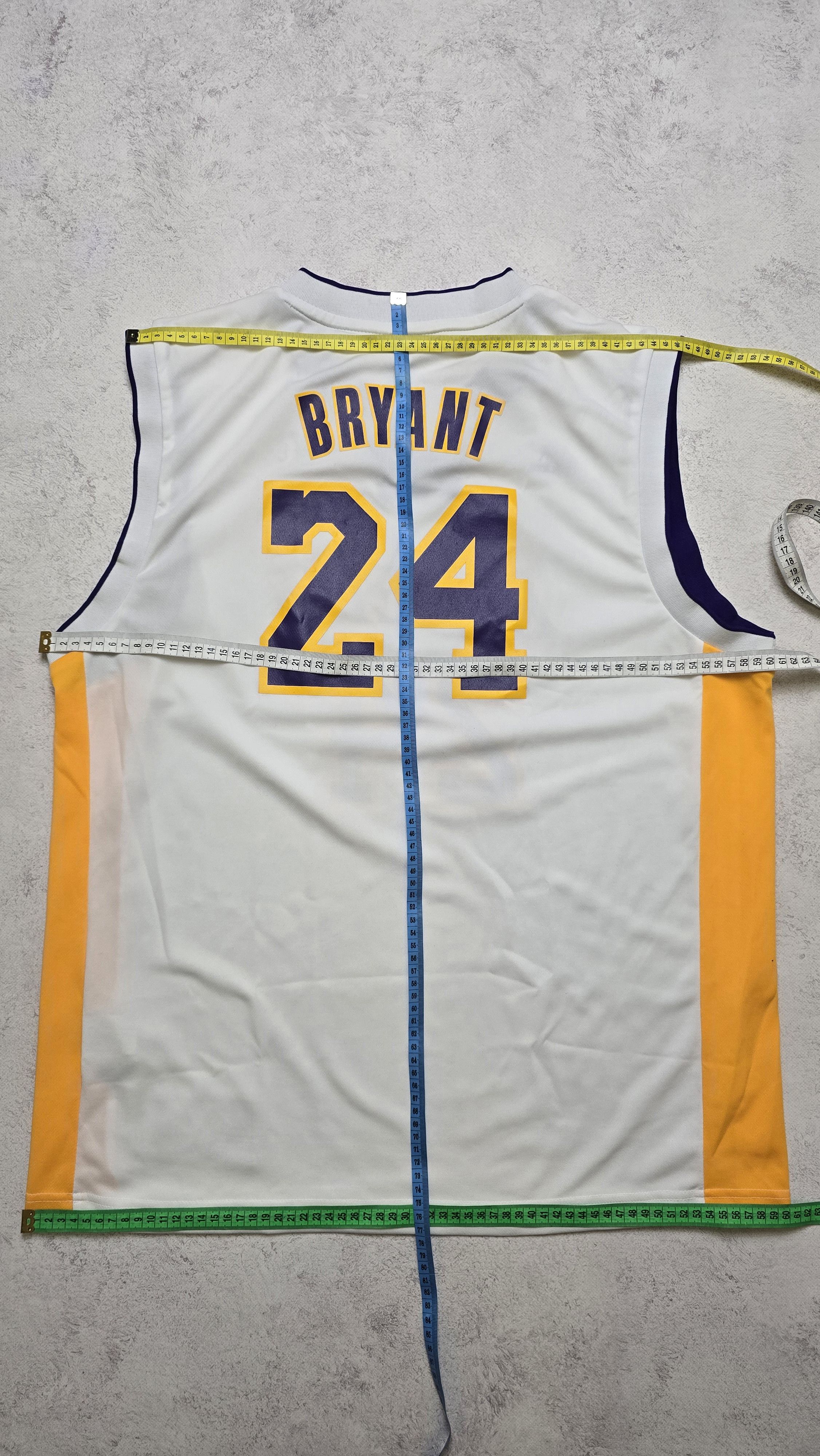 Adidas Lakers Adidas Kobe Bryant #24 White NBA Jersey Size US L / EU 52-54 / 3 - 3 Thumbnail