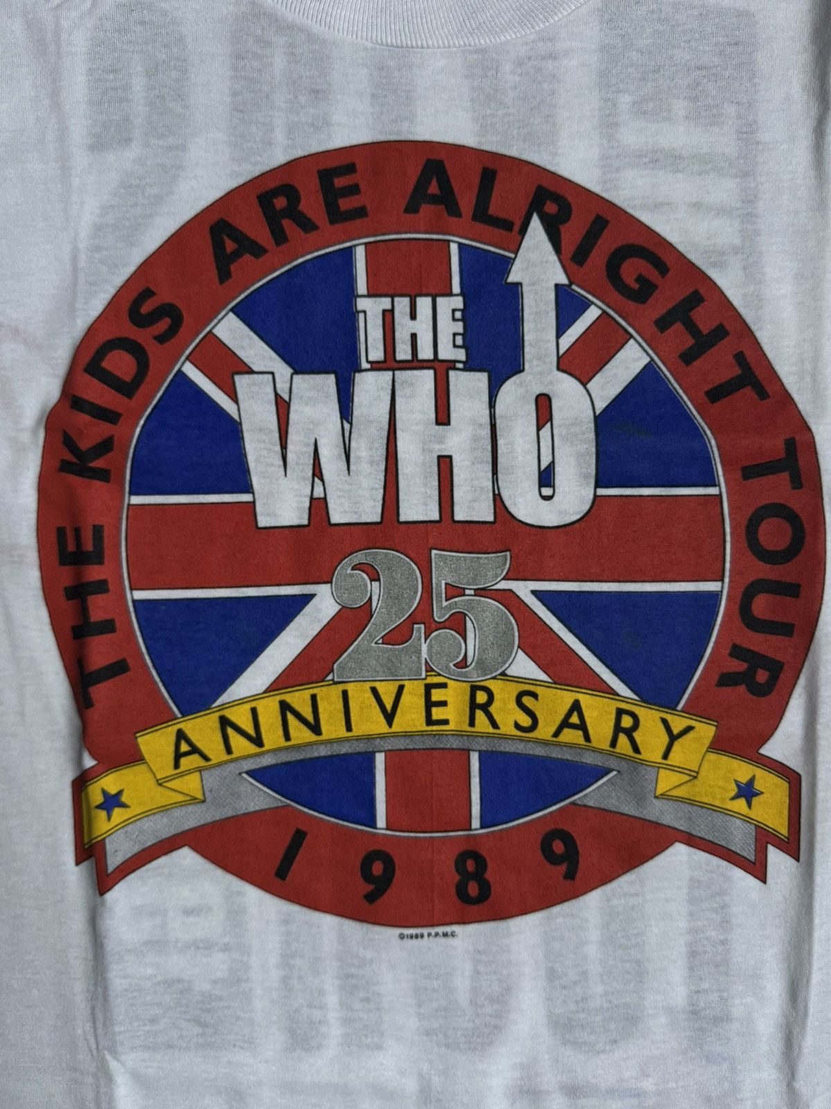 Vintage Vintage 80s The Who Band Tee Single Stitch Screen Stars Size US L / EU 52-54 / 3 - 3 Thumbnail