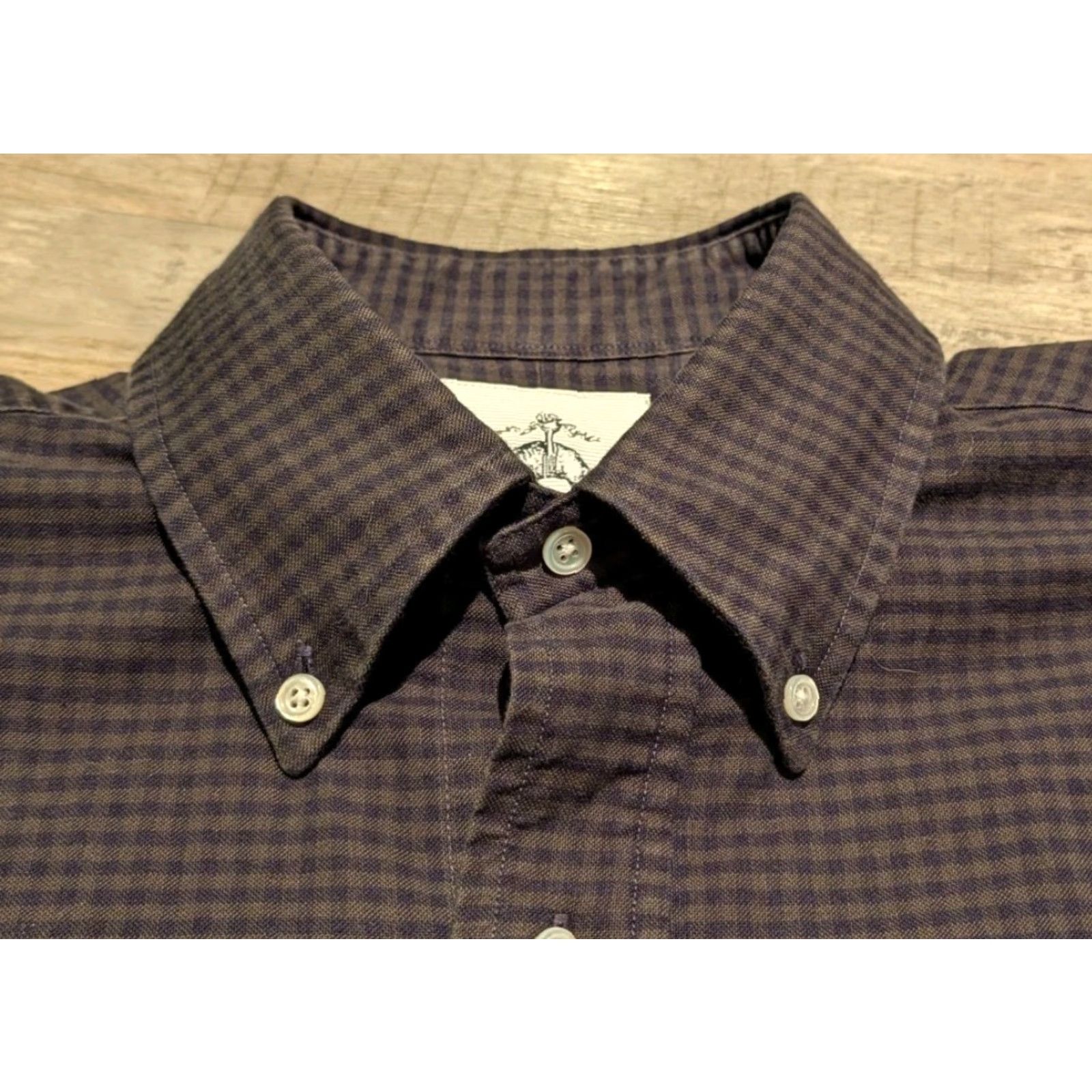 Brooks Brothers VINTAGE Brooks Brothers Black Fleece Thom Browne Cotton Gingham Shirt BB1 Small USA Boy or Mens? Size US S / EU 44-46 / 1 - 7 Thumbnail
