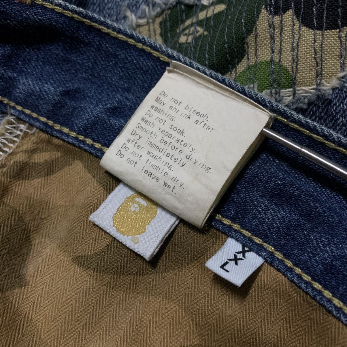 Bape Bape Damage Denim Pants Size US 36 / EU 52 - 18 Thumbnail
