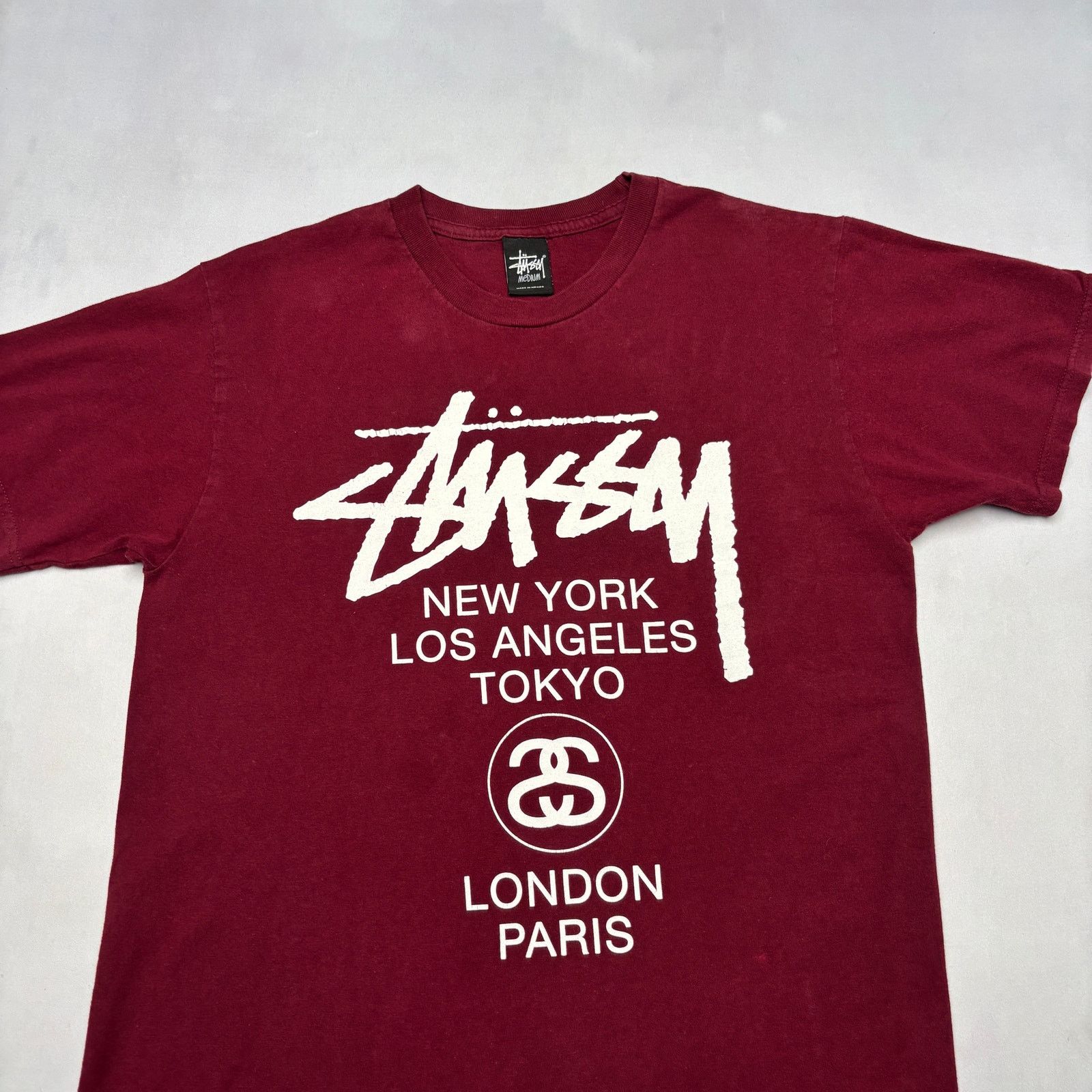 Stussy Stussy World Tour Short Sleeve T Shirt Medium Y2K Skater Size US M / EU 48-50 / 2 - 2 Thumbnail