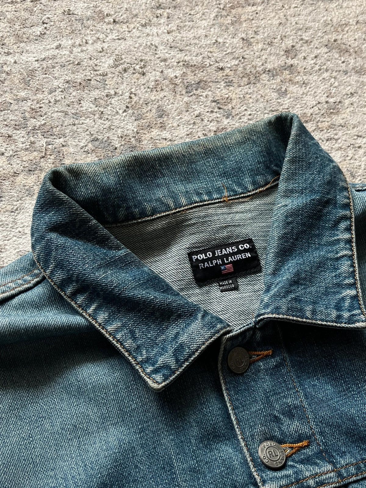 Ralph Lauren Ralph Lauren Polo Jeans Sz XL Denim Jeans Jacket 2001 Rare Size US XL / EU 56 / 4 - 4 Thumbnail