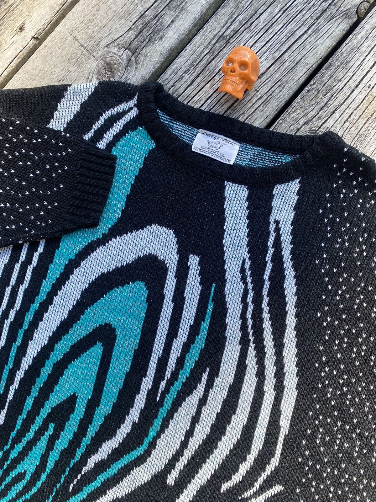 Vintage Vintage college point knit patter sweater sz L Size L / US 10 / IT 46 - 2 Thumbnail