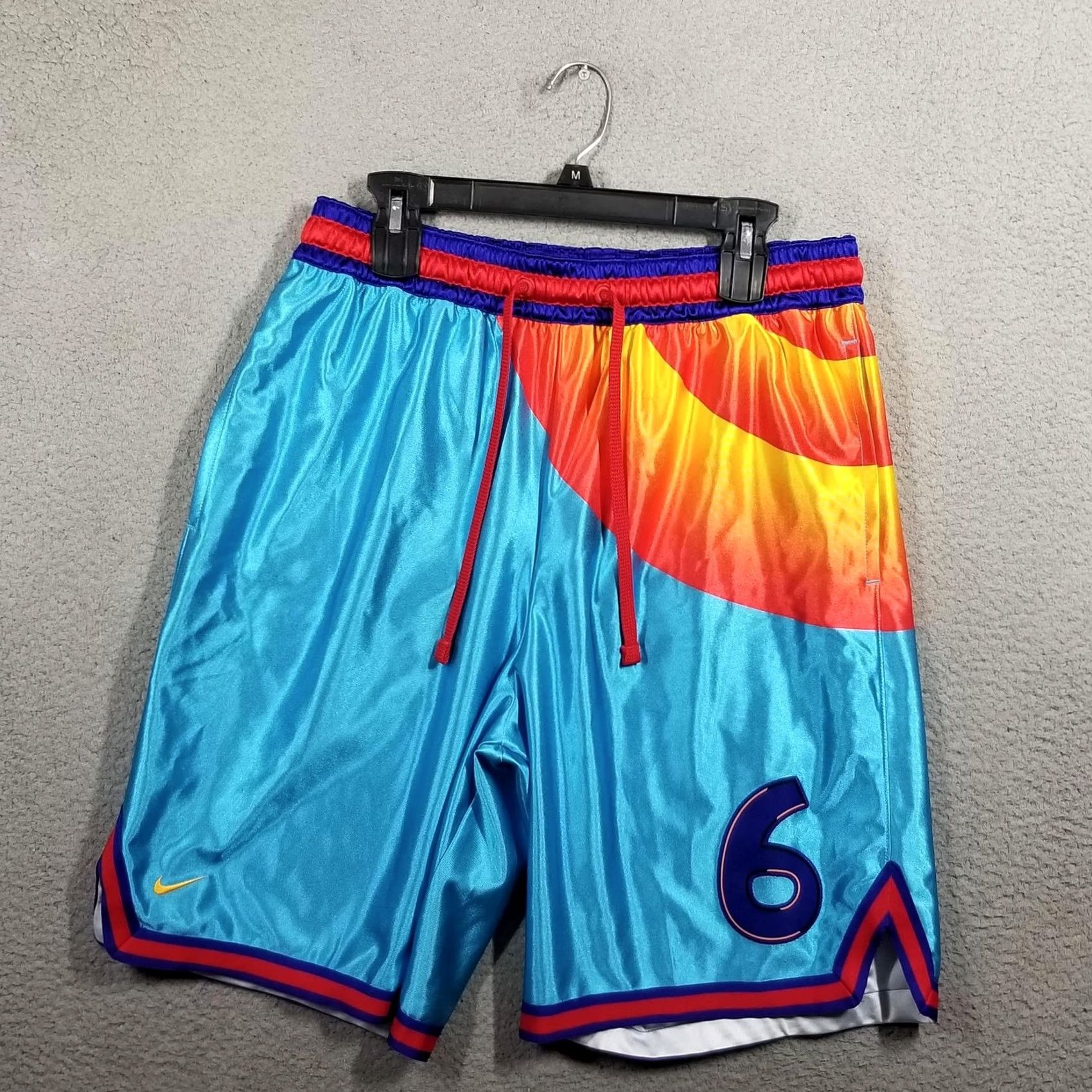Nike Nike LeBron Dri-FIT Basketball Shorts Mens Large Blue Colorblock #6 DJ3869-434 Size US 33 - 2 Thumbnail