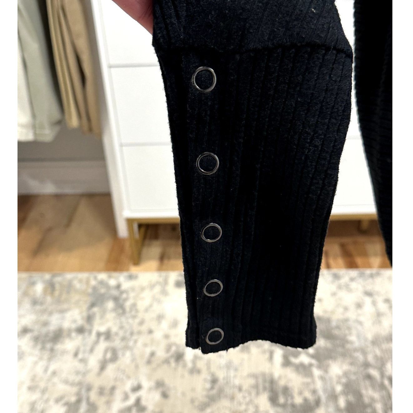 Other Caslon Ribbed Top Dolman Sleeves Snap Cuffs Long Sleeve 1X Size XL / US 12-14 / IT 48-50 - 5 Thumbnail