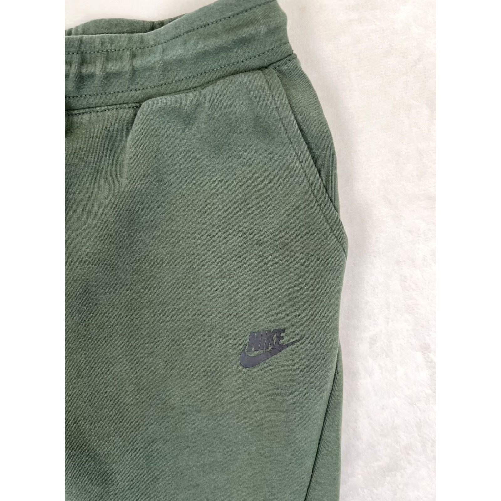 Nike Nike Sweatpants Mens Small Green Tech Fleece Jogger Pants Tapered Athletic Short Size US 29 - 2 Thumbnail