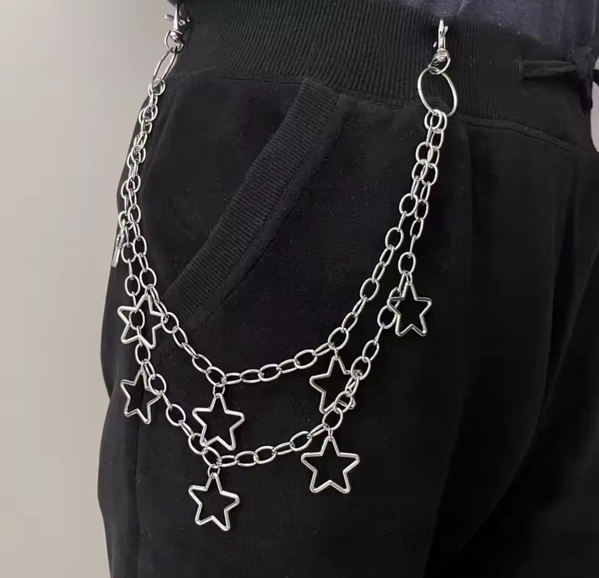 Other Punk Metal Pants Chain Wallet Belt Multi Layer Star Pendant Size ONE SIZE - 1 Thumbnail