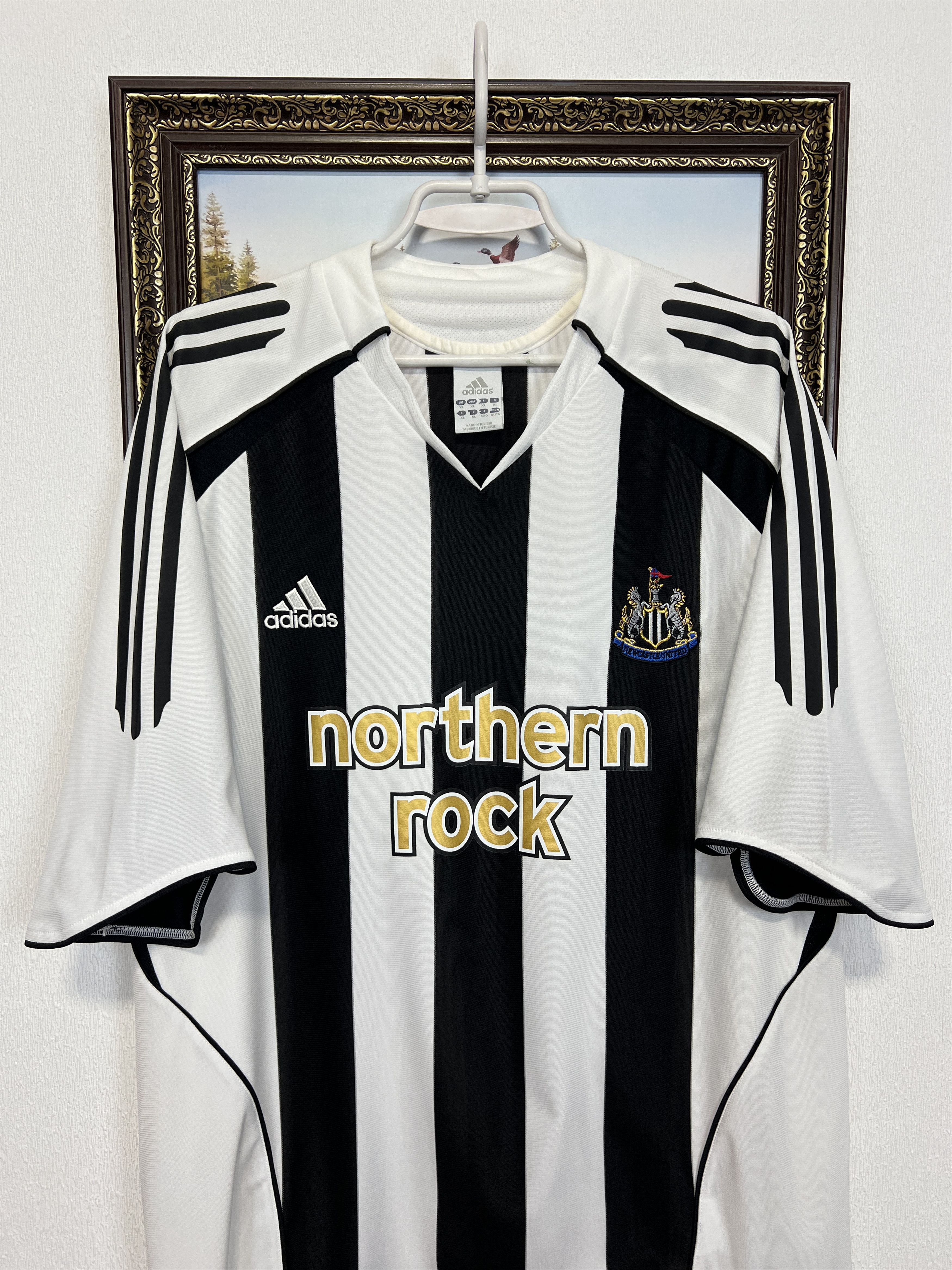 Adidas Newcastle Home football shirt 2005 Soccer Jersey Trikot Rare Size US XL / EU 56 / 4 - 2 Thumbnail