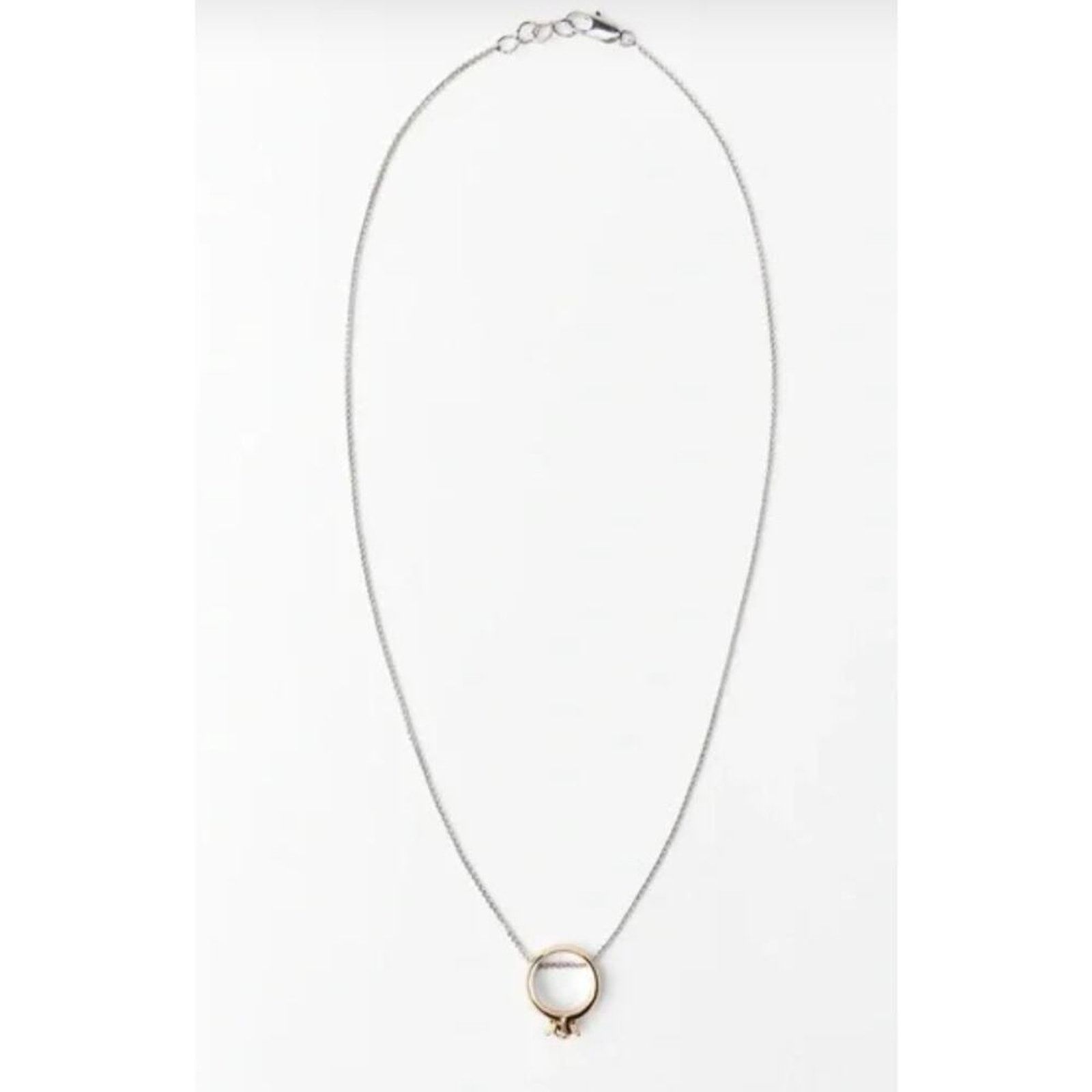 Zara Nwt-ZARA JEWEL WEDDING BAND NECKLACE Size ONE SIZE - 1 Thumbnail
