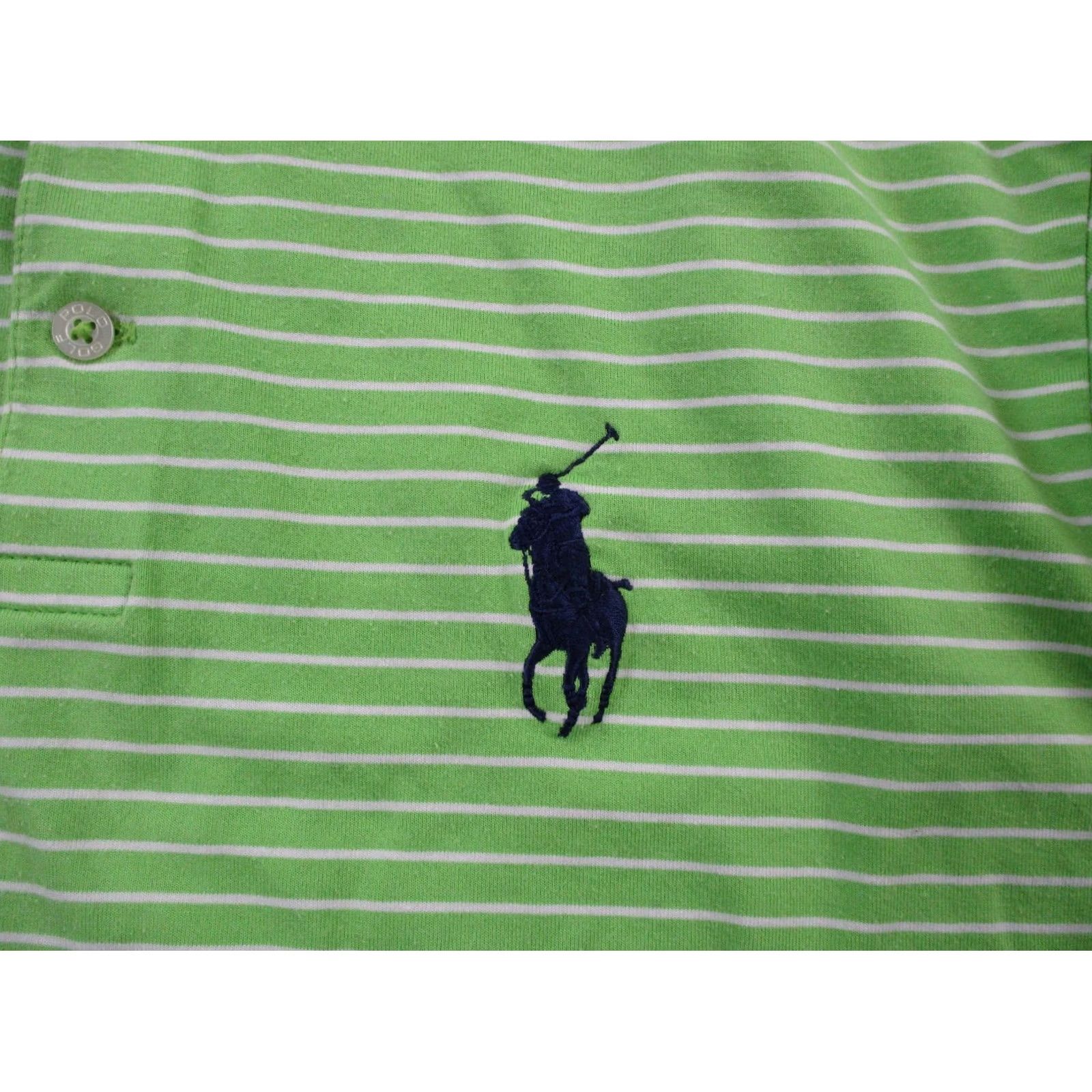 Polo Ralph Lauren Polo Ralph Lauren Polo Shirt Men S Green Striped Golf Performance Stretch Active Size US S / EU 44-46 / 1 - 6 Thumbnail