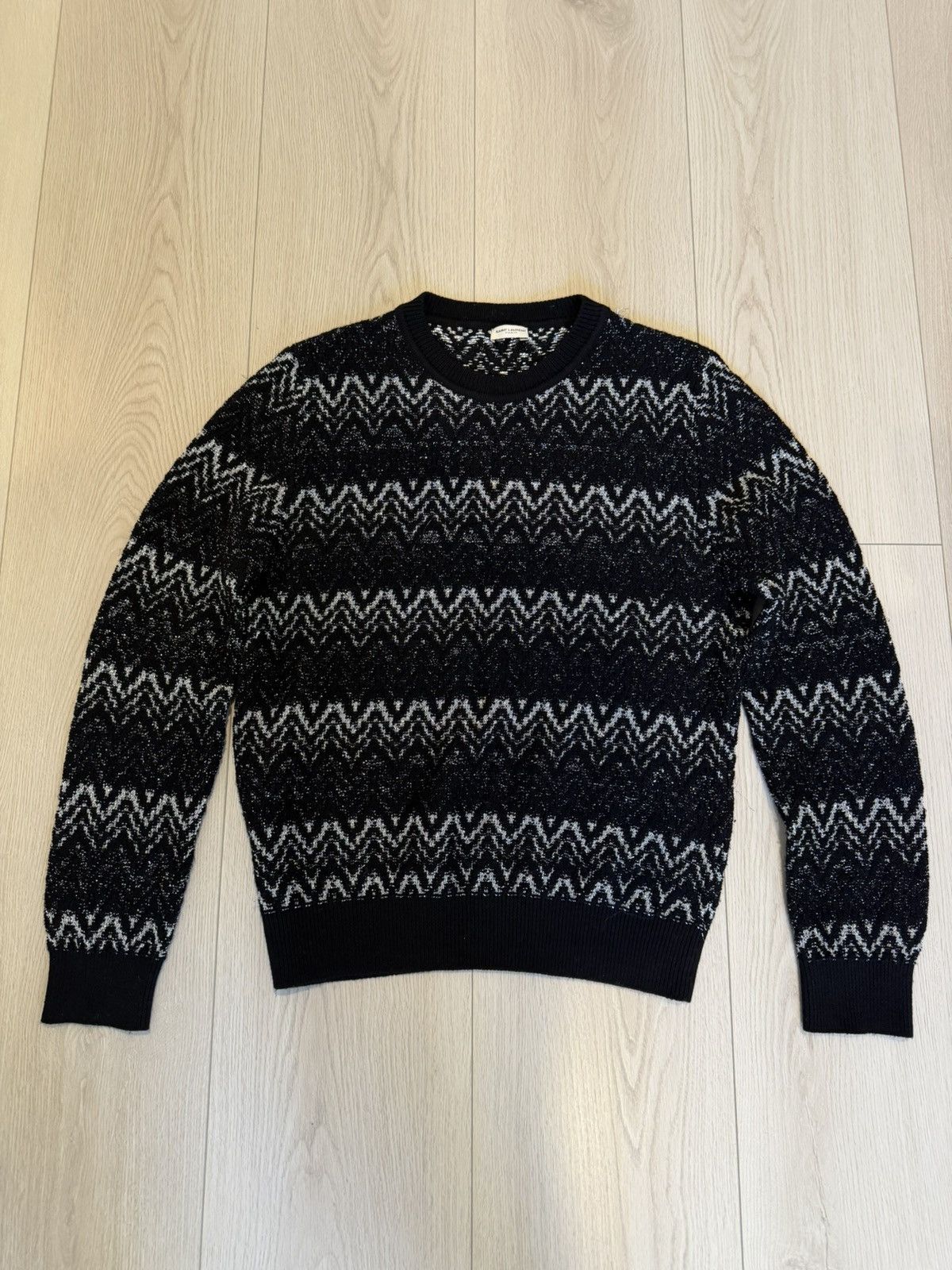 Saint Laurent Paris Saint Laurent Knitted Sweater Size US L / EU 52-54 / 3 - 1 Thumbnail