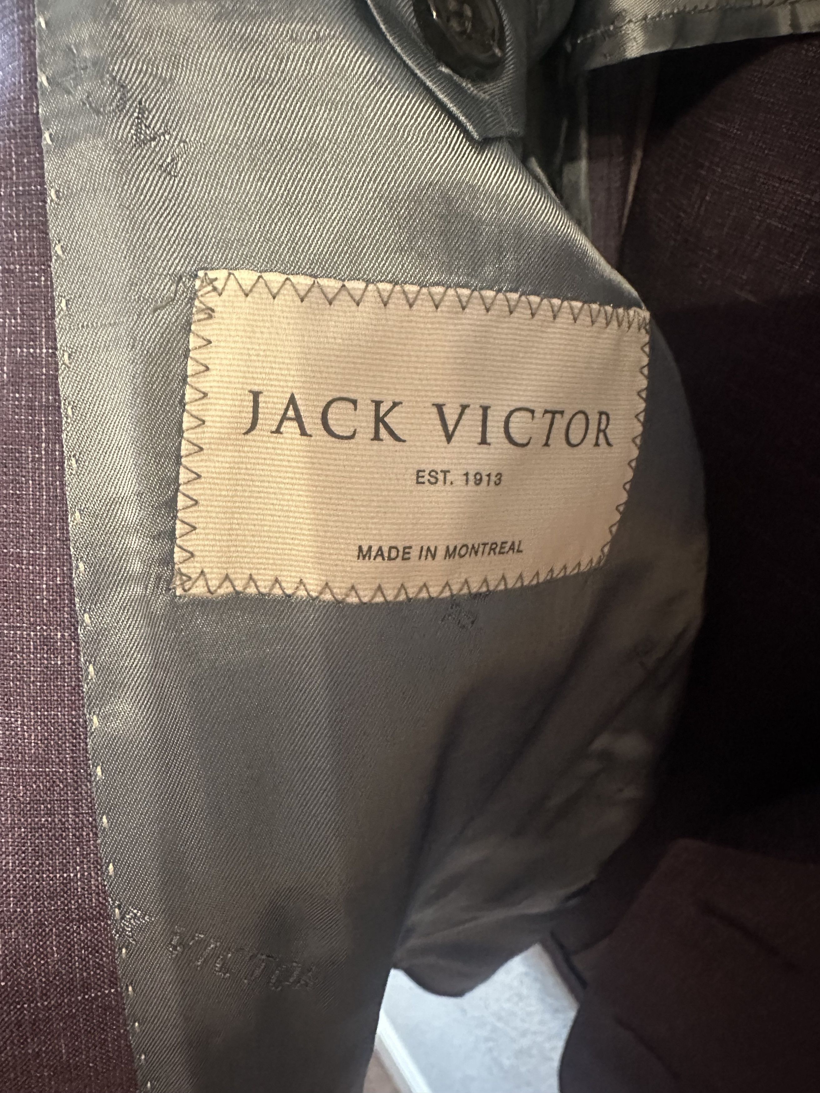 Jack Victor Morton Wool Berry Sport Coat 38R Size 38R - 4 Thumbnail
