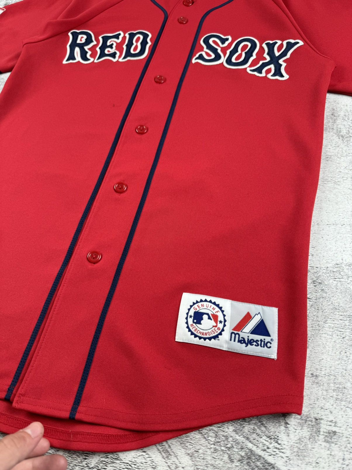 Majestic Vintage Boston Red Sox Varsity Made in USA Jersey T Shirt Tee Size US S / EU 44-46 / 1 - 4 Thumbnail