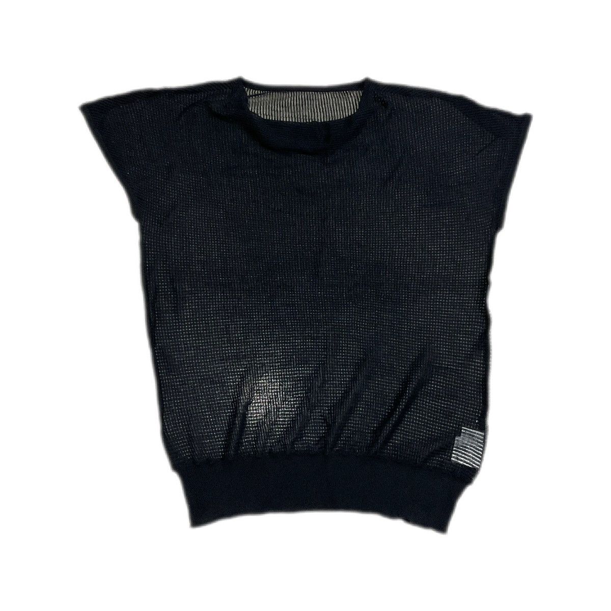 Hysteric Glamour × Japanese Brand × Seditionaries 🔥Sick Y2K Japanese Knit Sheer Ruffle Neck Top Tee Size US L / EU 52-54 / 3 - 1 Thumbnail