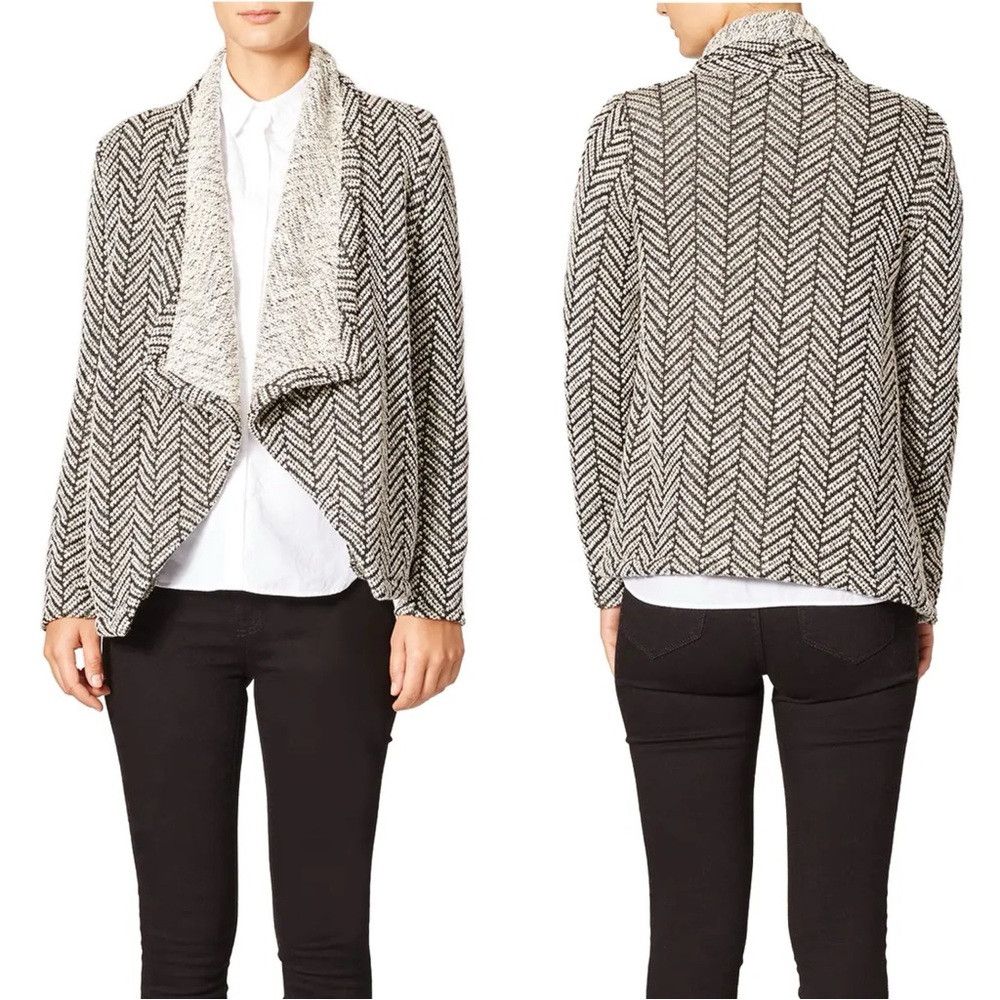 BB Dakota BB Dakota Chevron Cardigan Edie Sweater Size S / US 4 / IT 40 - 1 Thumbnail