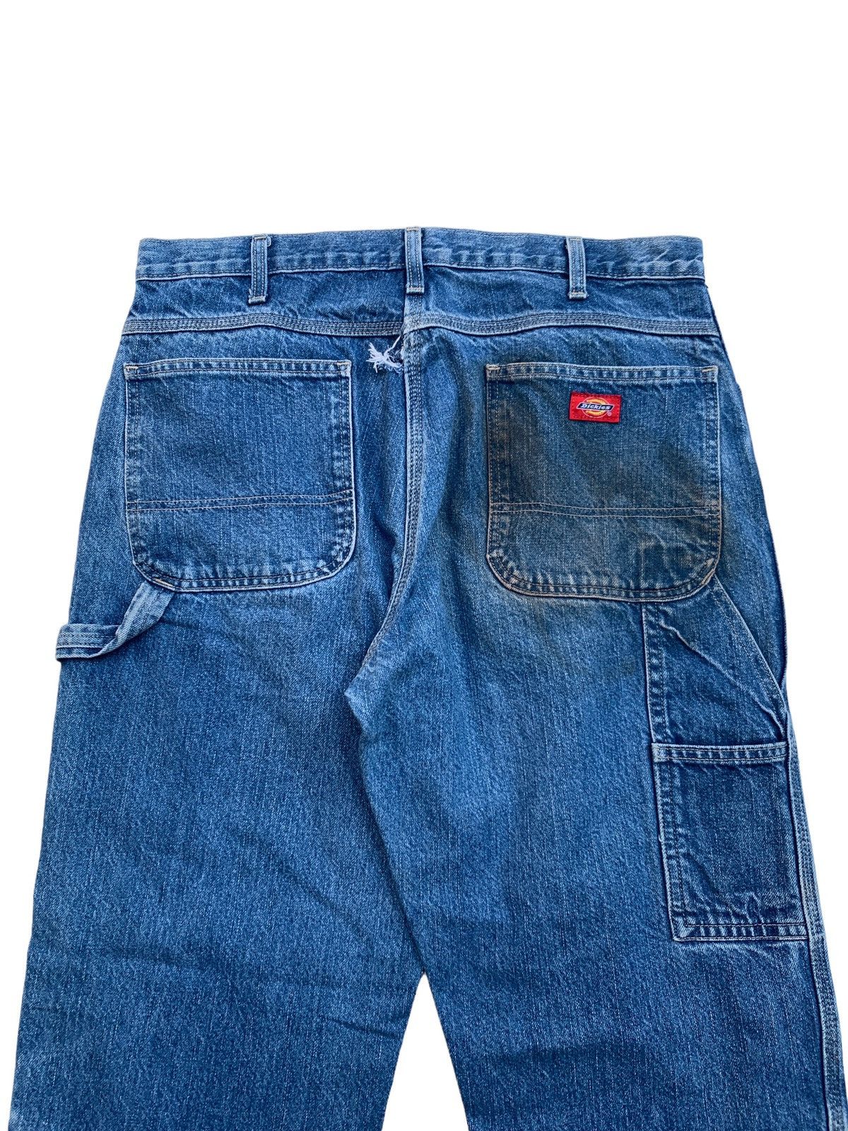 Dickies 1990s Dickies - Vintage Carpenter Pants Denim Baggy Wide Size US 36 / EU 52 - 2 Thumbnail