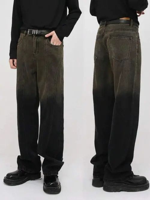 Jean Retro Vintage Gradient Loose RETRO jeans Y2K Size US 32 / EU 48 - 1 Thumbnail