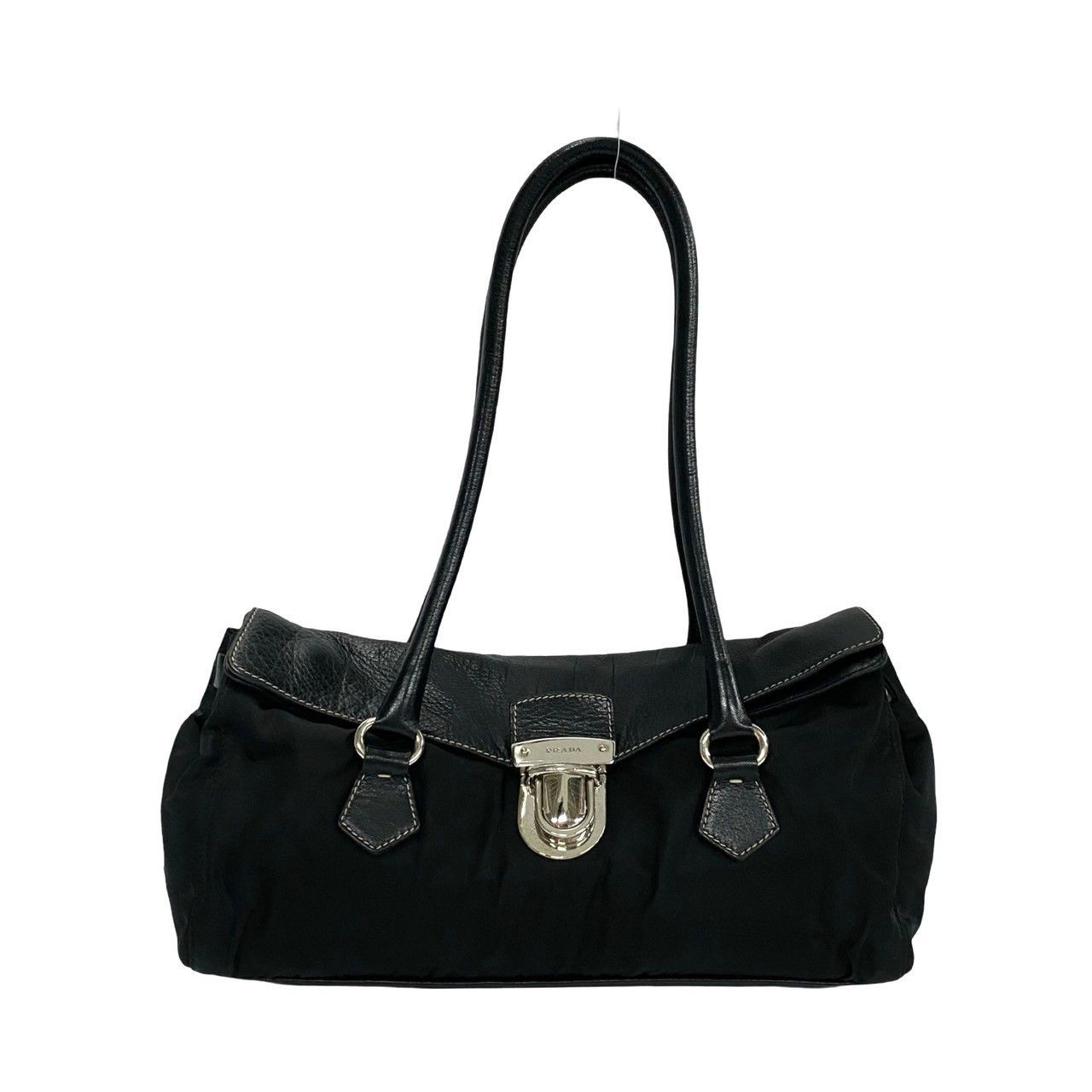 AUTHENTIC PRADA NYLON & LEATHER TESSUTO EASY PUSHLOCK