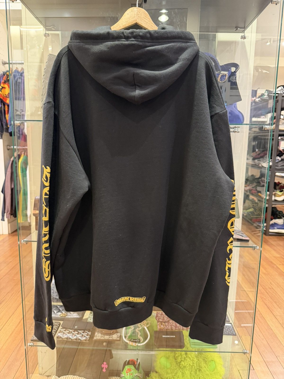 Chrome Hearts Chrome Hearts Eyechart Gold Hoodie - Black Size US XXL / EU 58 / 5 - 2 Thumbnail