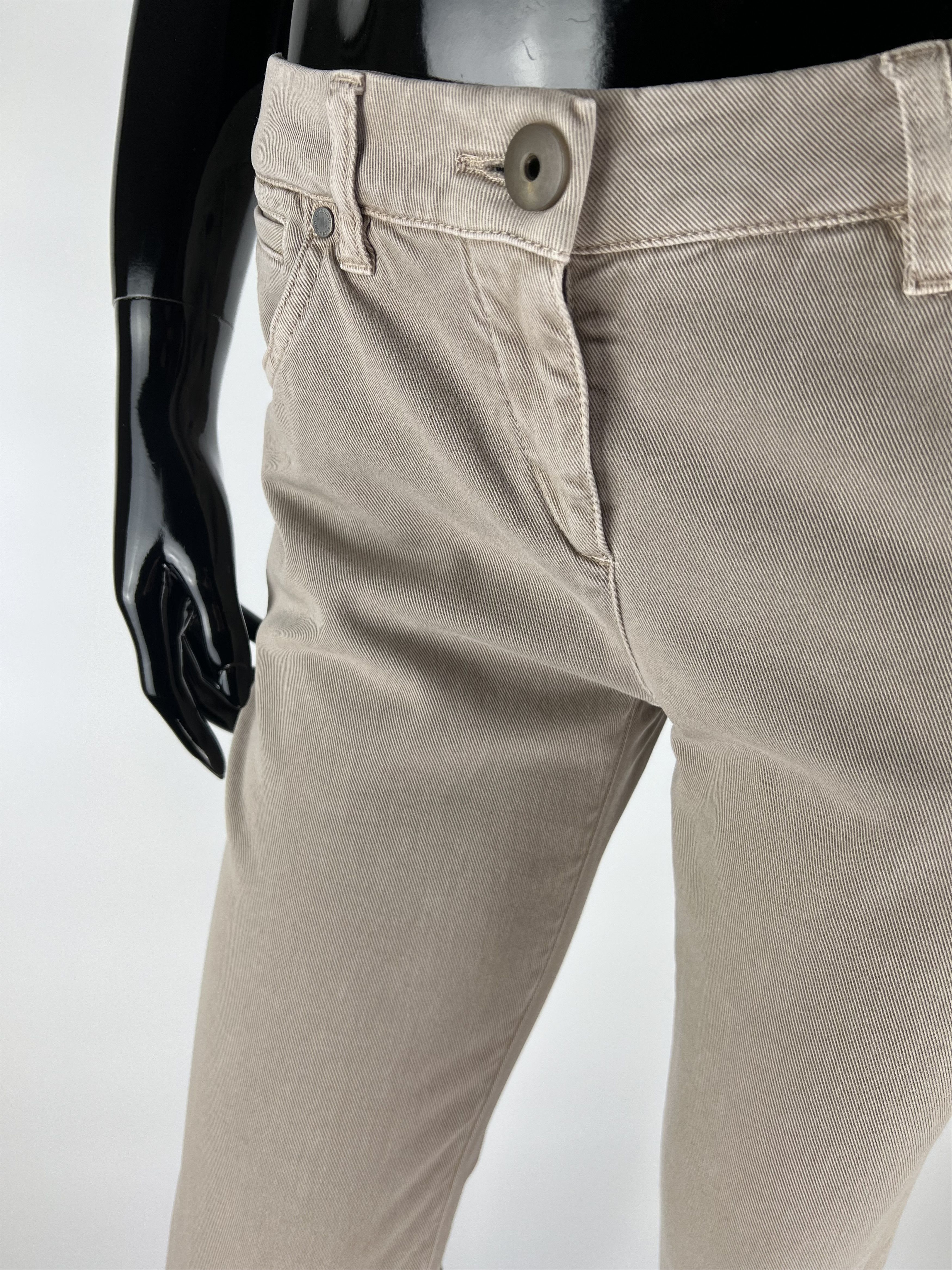 Brunello Cucinelli Brunello Cucinelli Beige Jeans Womens Size IT42 Size 28" / US 6 / IT 42 - 5 Thumbnail