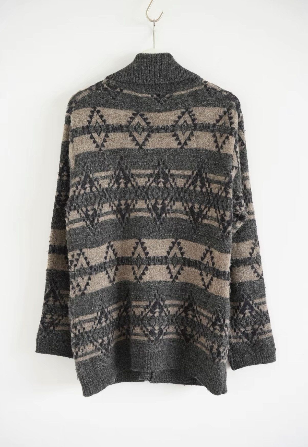 Yohji Yamamoto Yohji Yamamoto 14AW Navajo Wool Knit Cardigan J4 Size US M / EU 48-50 / 2 - 2 Thumbnail