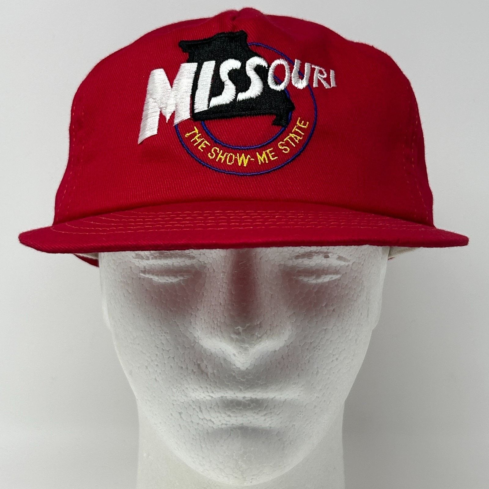 Vintage Vintage Missouri The Show Me State Hat Cap Red 80s Snapback Size ONE SIZE - 2 Thumbnail