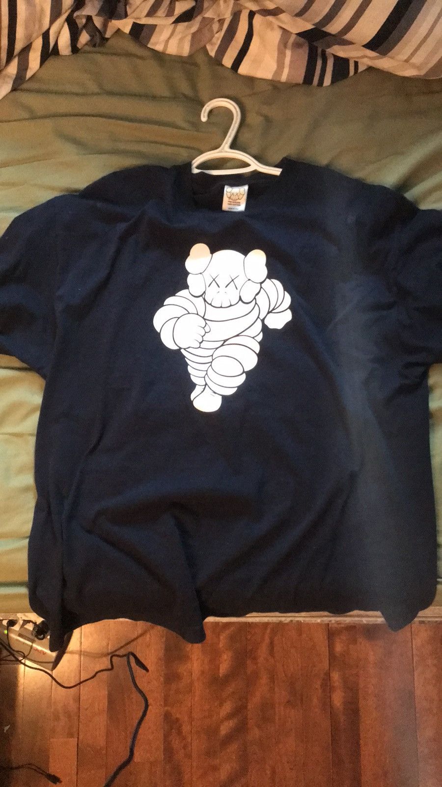 image of Vintage Kaws Tee in Navy, Men's (Size XL)