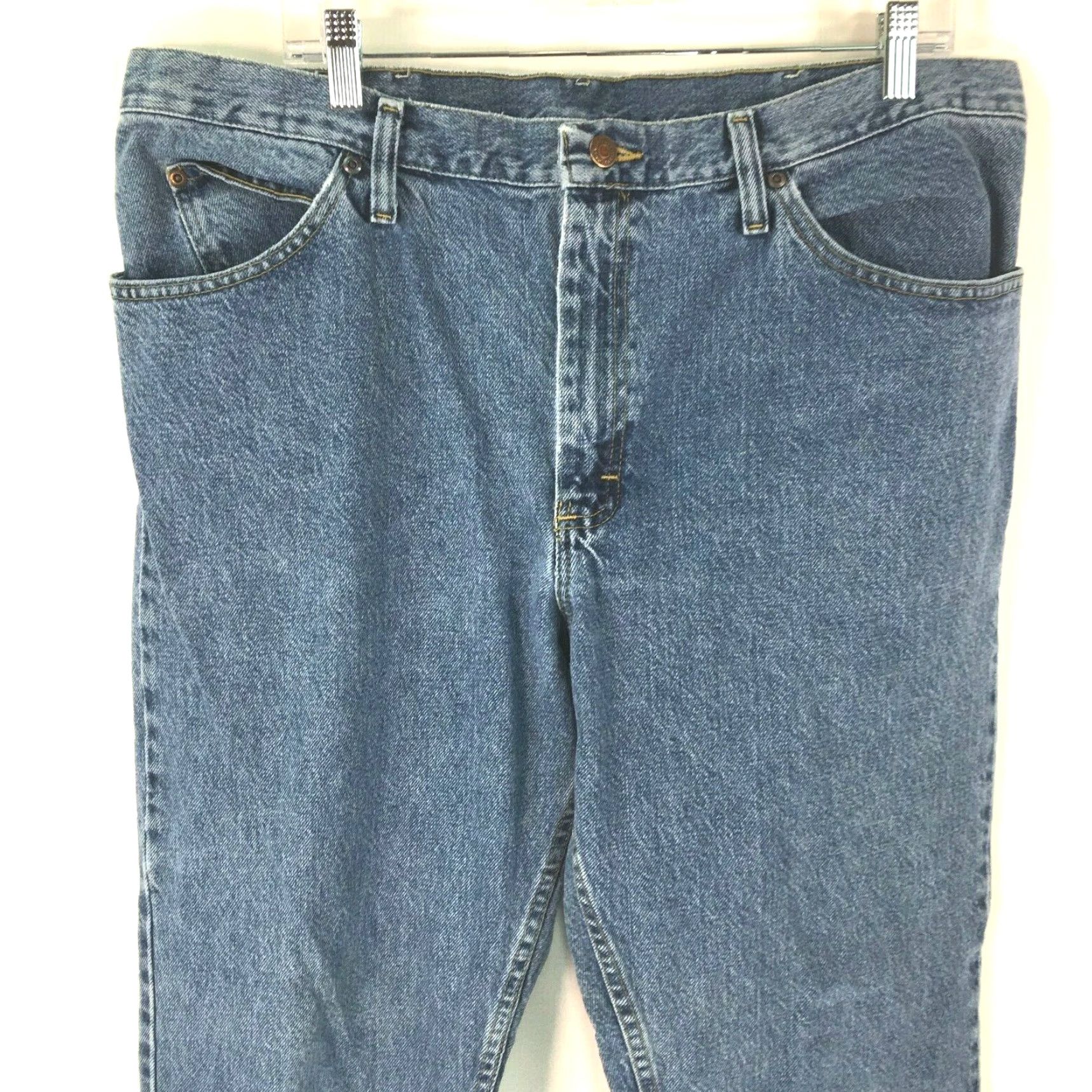 Lee Lee Jeans Womens Straight Jeans 40X32 Blue 5-Pocket Design Stretch Size 27" / US 4 / IT 40 - 3 Thumbnail