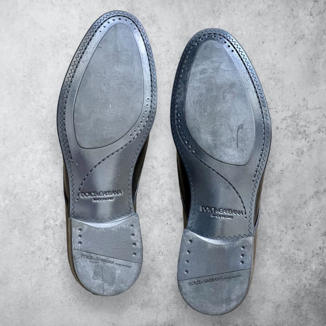 Dolce & Gabbana DOLCE & GABBANA Black Leather Oxford Men’s Dress Shoes Size US 5 / EU 37 - 8 Thumbnail