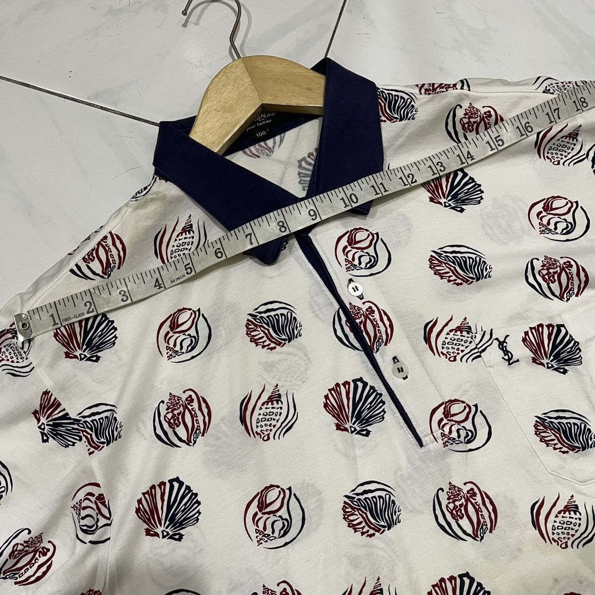 Yves Saint Laurent Thrashed faded Vintage Yves Saint Laurent poloshirt Size US L / EU 52-54 / 3 - 11 Thumbnail