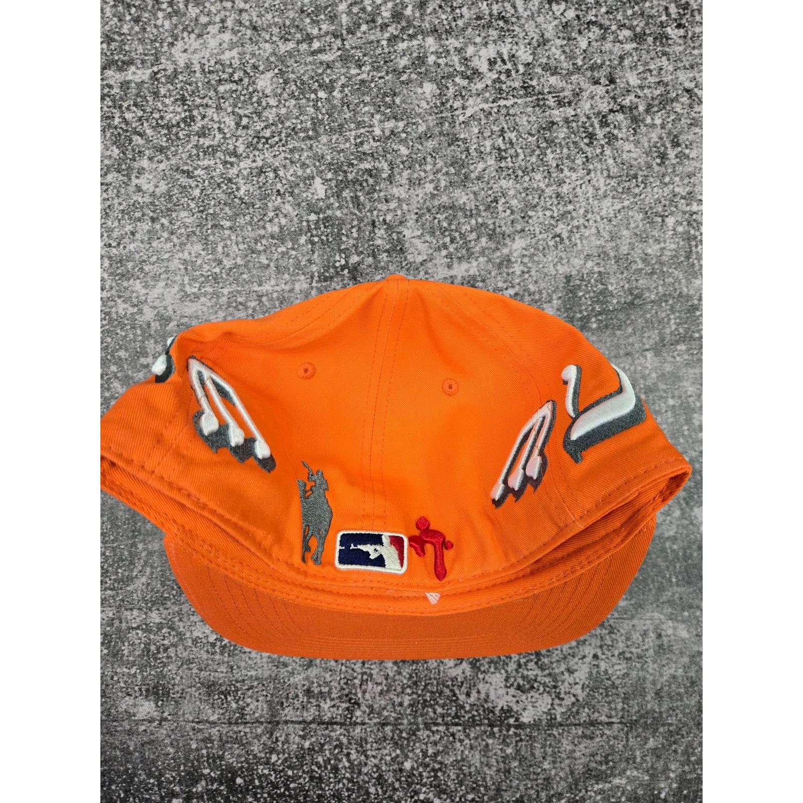 murd333r.fm Murd333rfm. Chop333r Orange Fitted Hat Size 7 1/8 NWT RARE! Size ONE SIZE - 3 Thumbnail