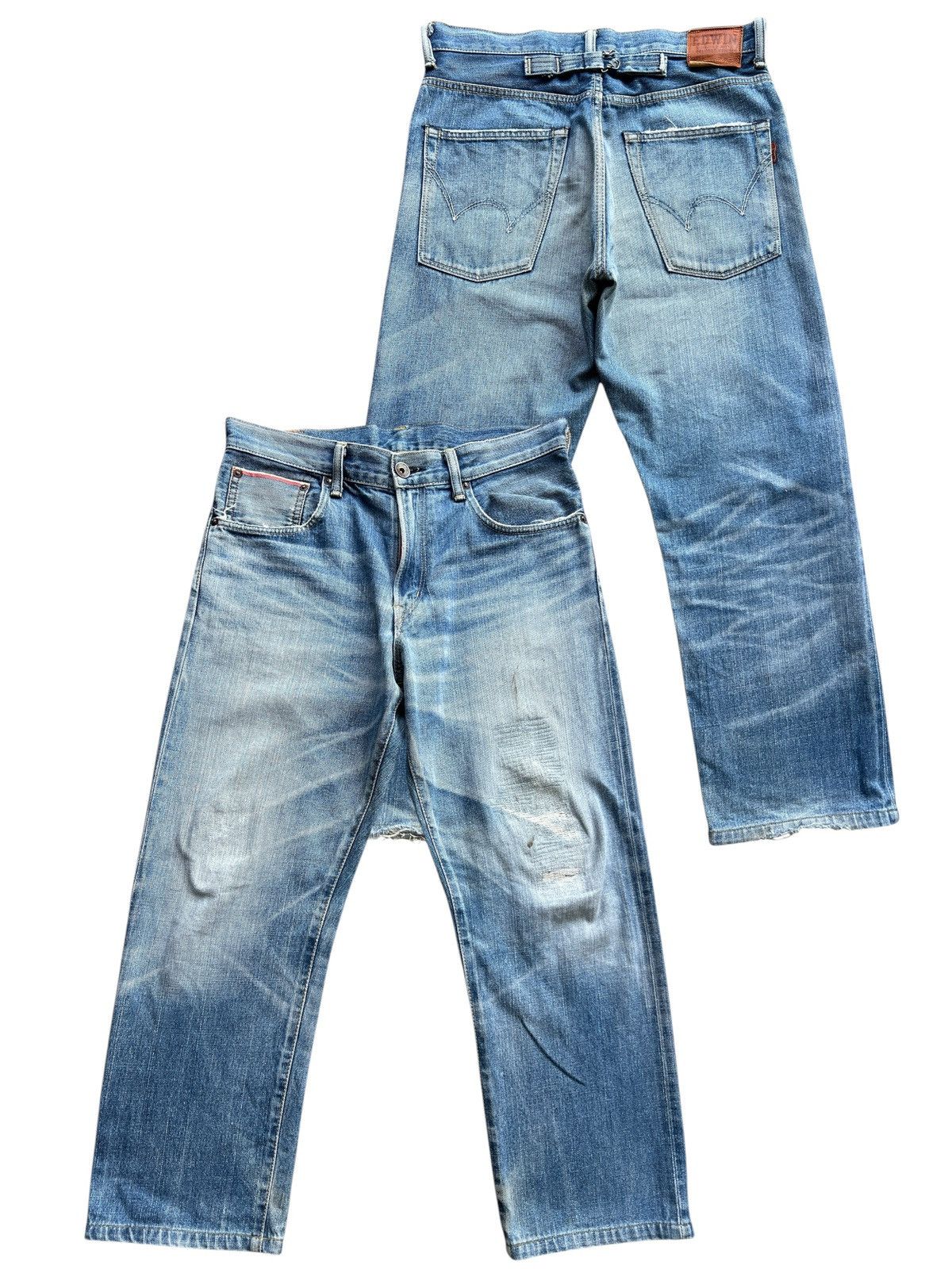ウィニング全て Edwin Vintage Edwin 505z Selvedge Distressed Denim Jeans 32x31